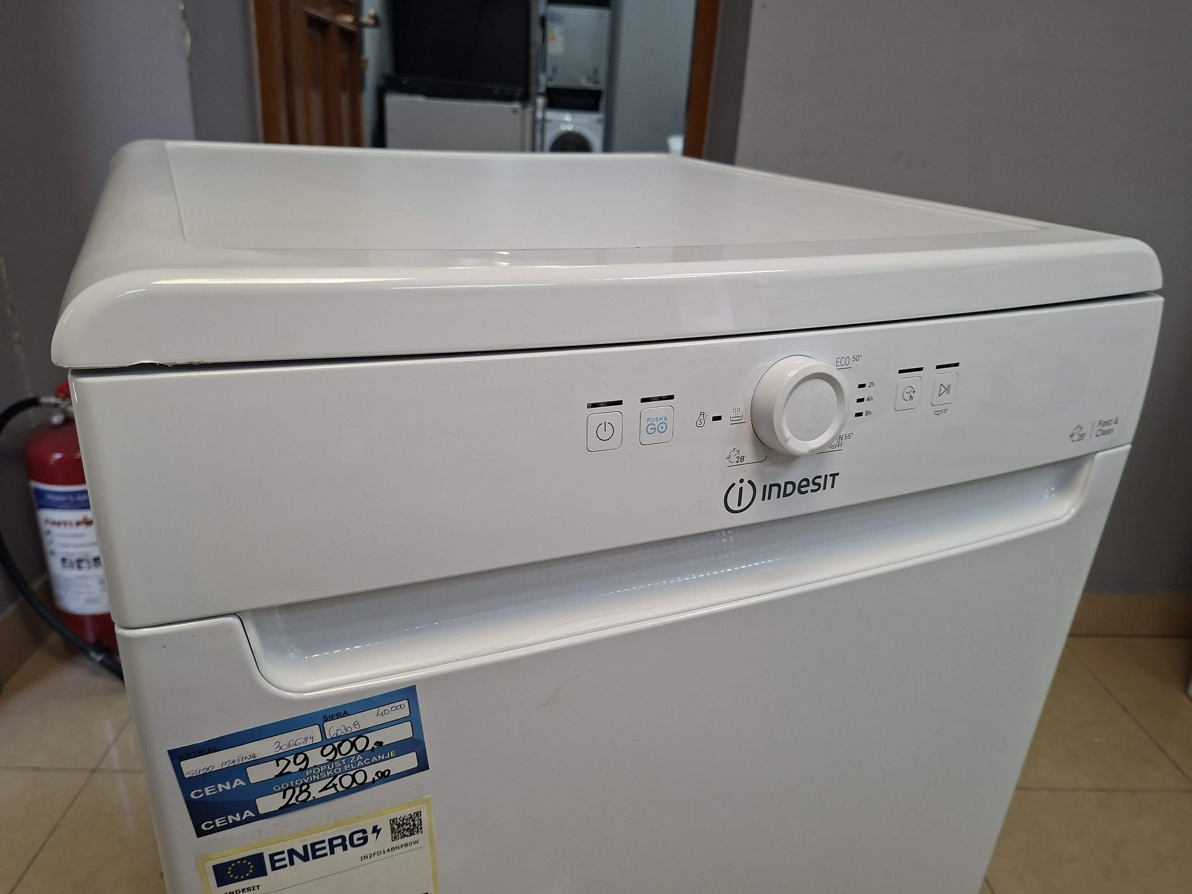 Ugradna sudo mašina Indesit IN2FD14BNP80W, 14 kompleta