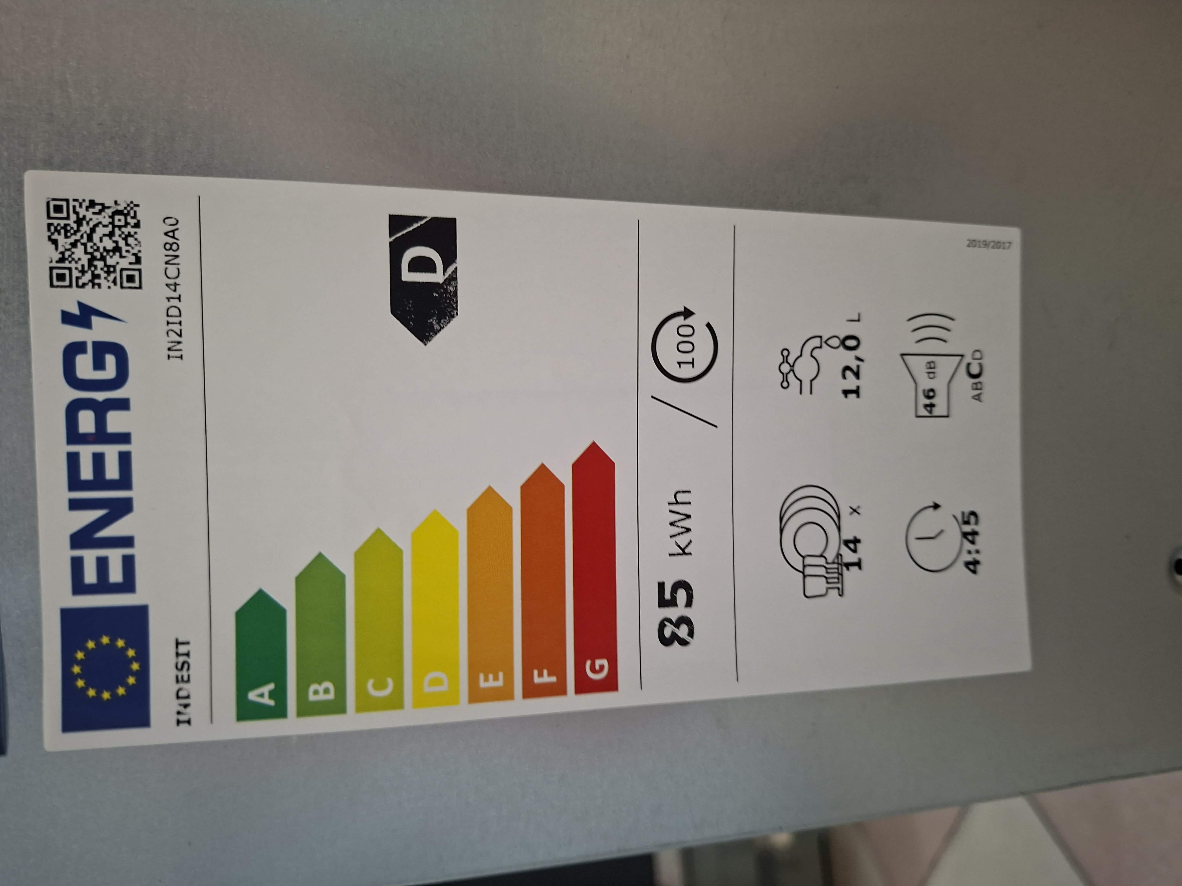 Ugradna Sudo mašina Indesit IN2ID14CN8A0 , 14 kompleta