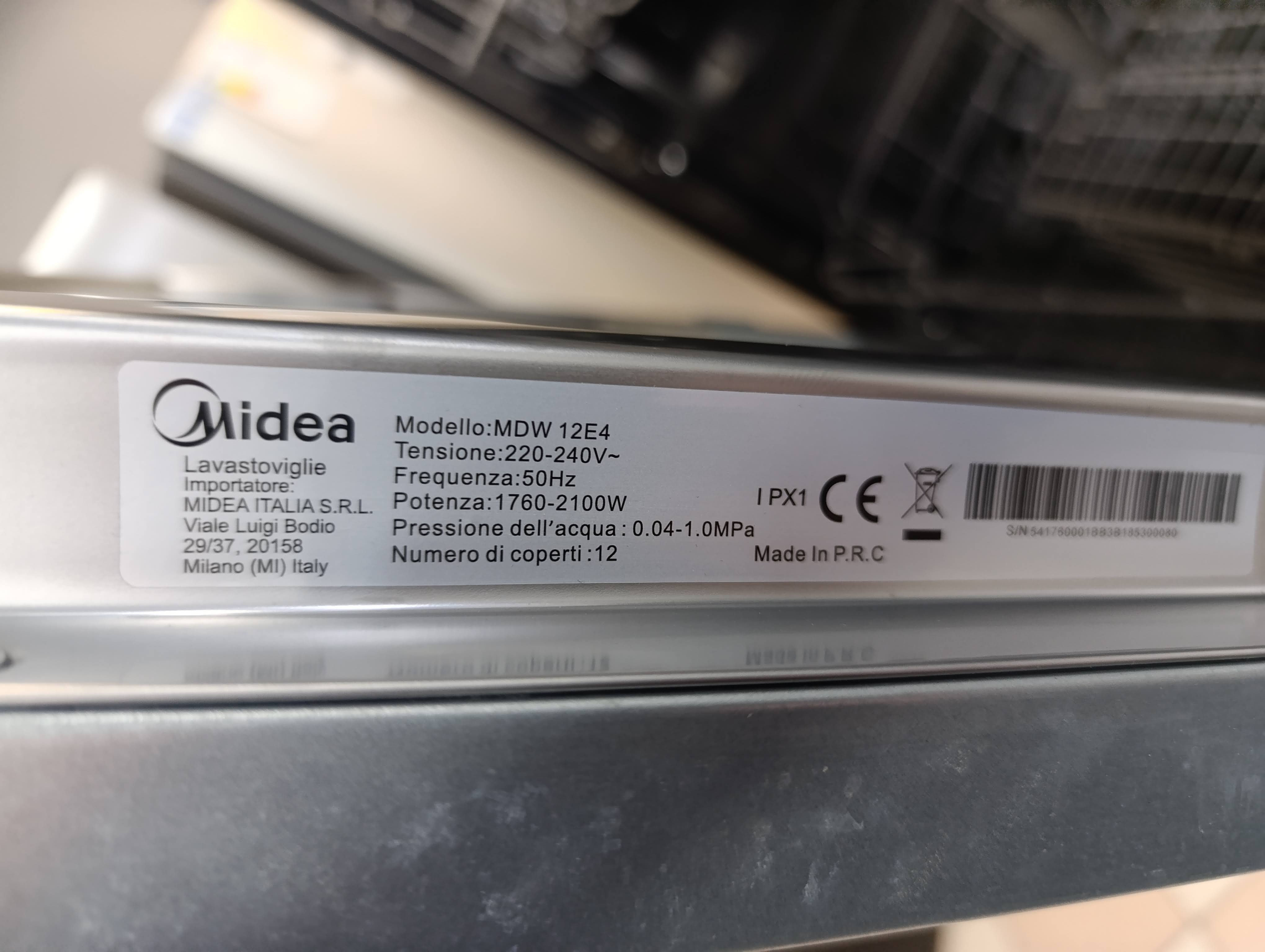 Ugradna sudo mašina Midea MDW 12E4 , 12 kompleta