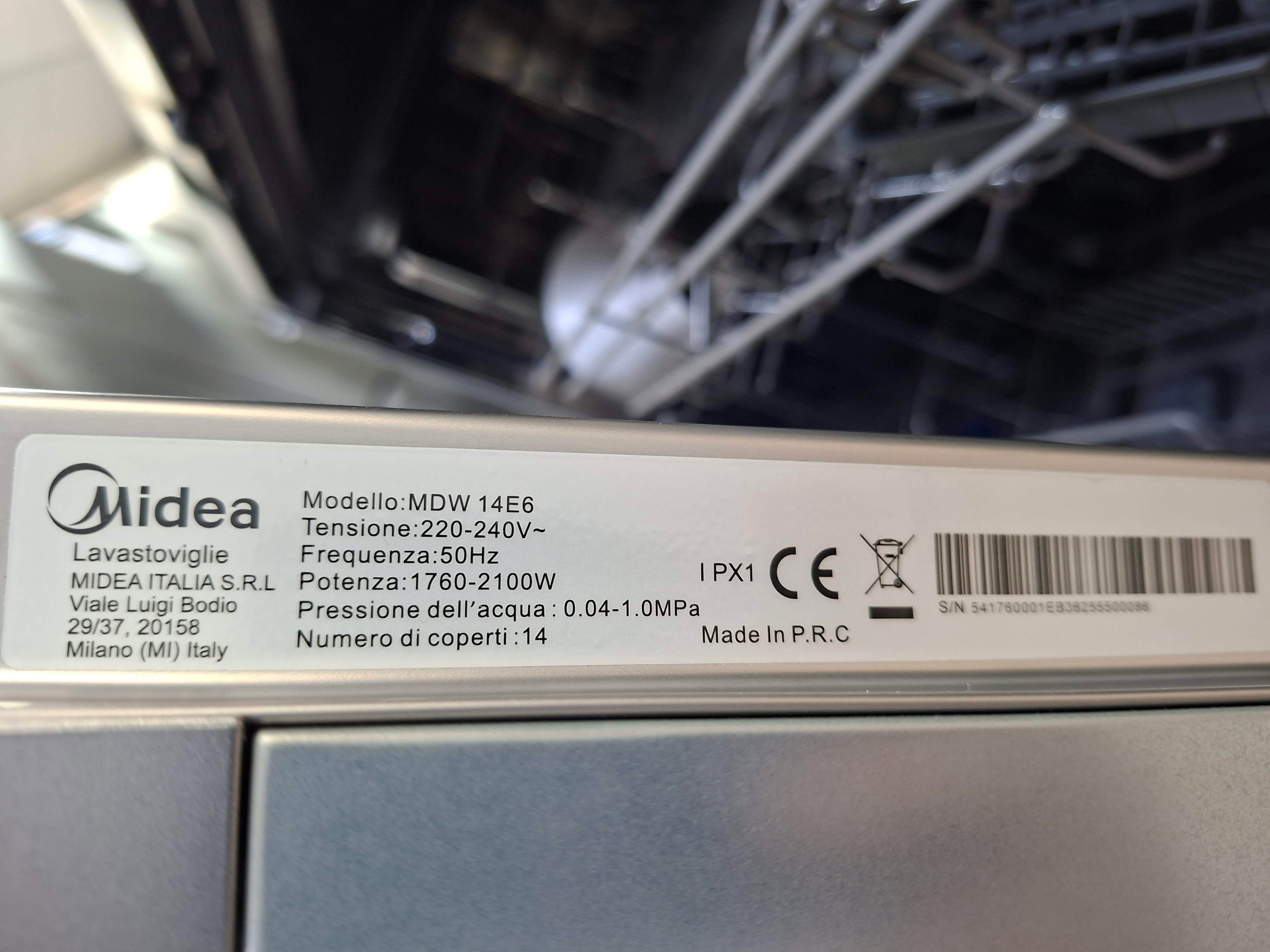 Ugradna Sudo mašina Midea MDW 14E6 , 14 kompleta.