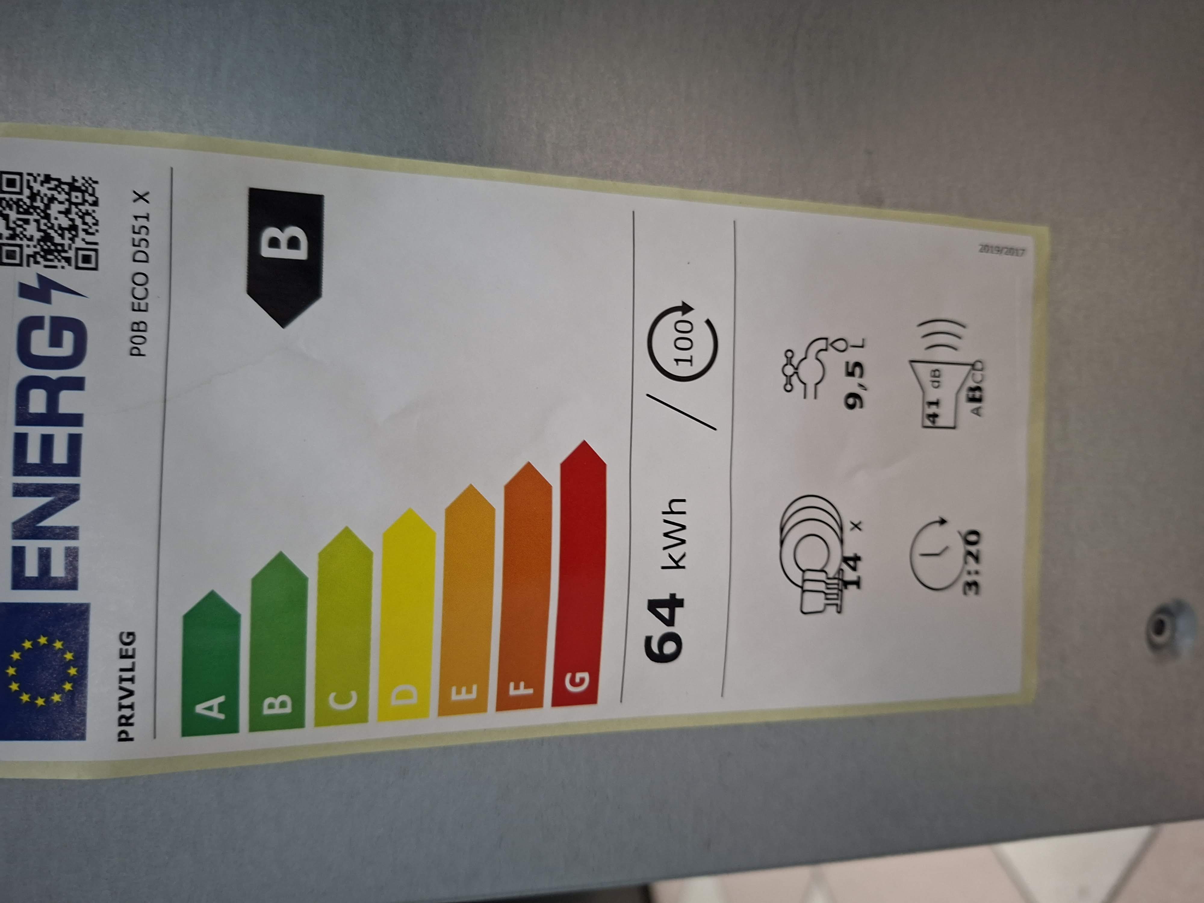 Ugradna sudo mašina Privileg P0B ECO D551 X (2), 60 cm.