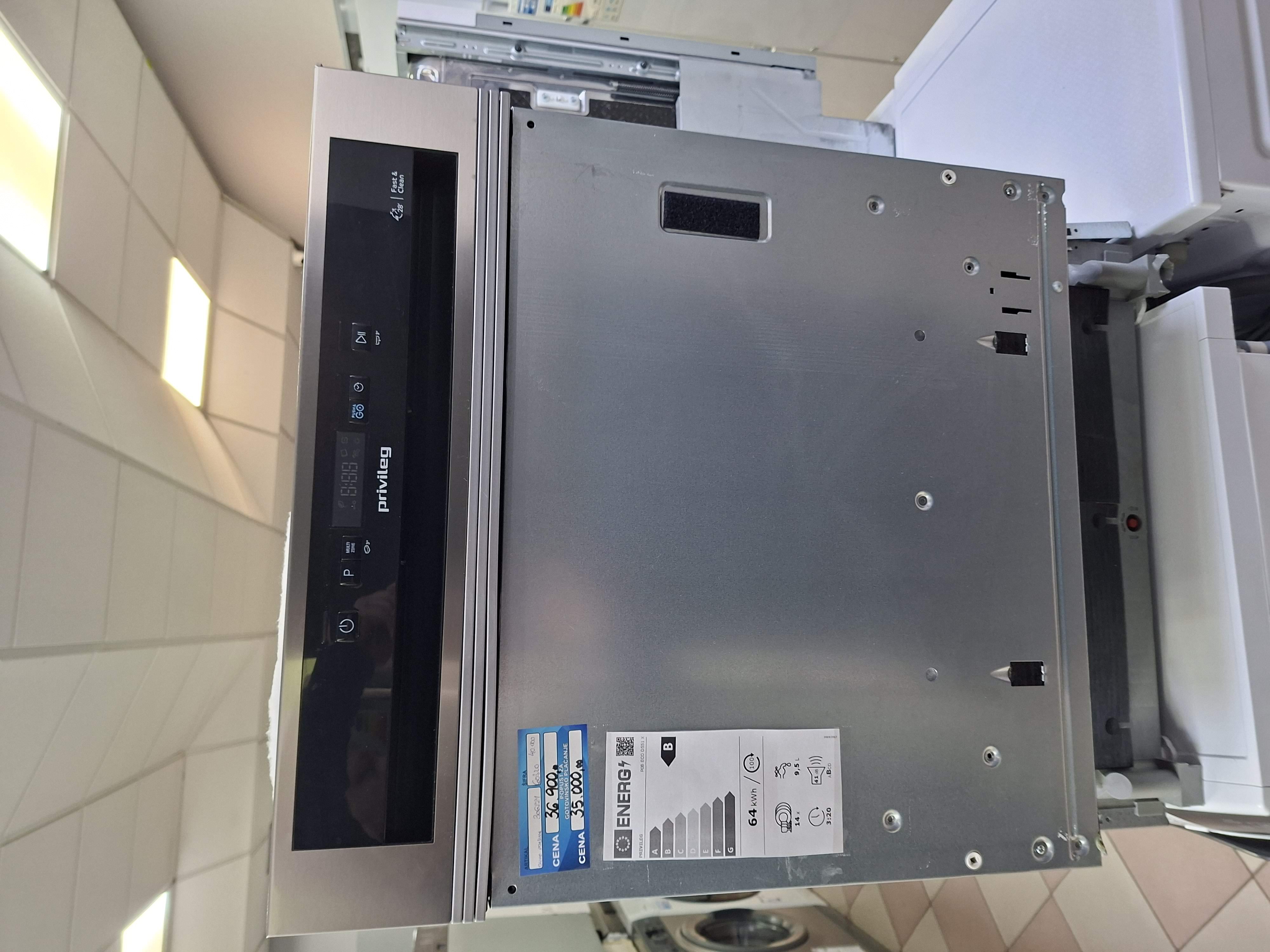 Ugradna sudo mašina Privileg P0B ECO D551 X , 60 cm.