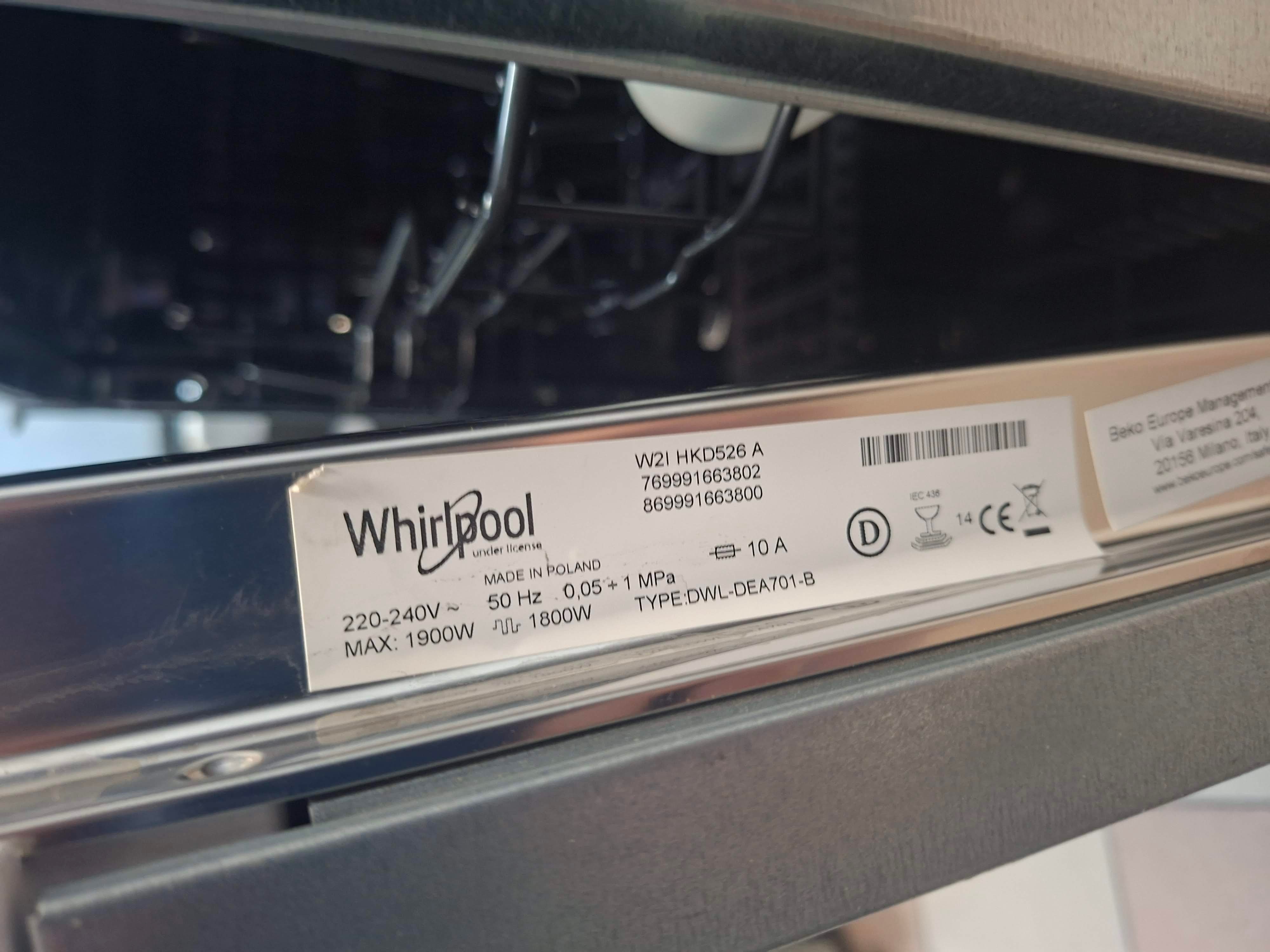Ugradna Sudo mašina Whirlpool W2I HKD526 A, 14 komplet