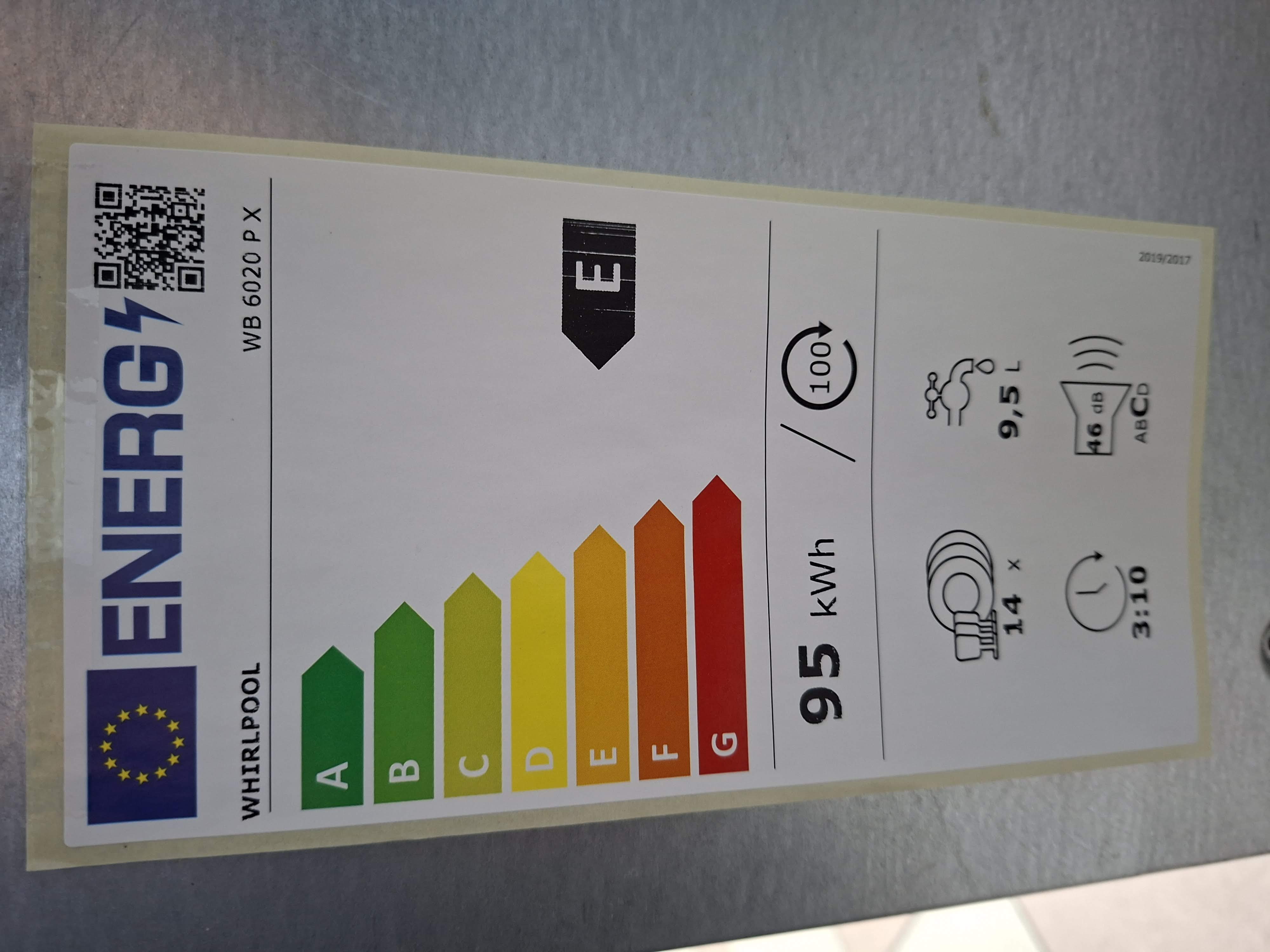 Ugradna Sudo masina Whirlpool WB 6020 P X , 14kompleta