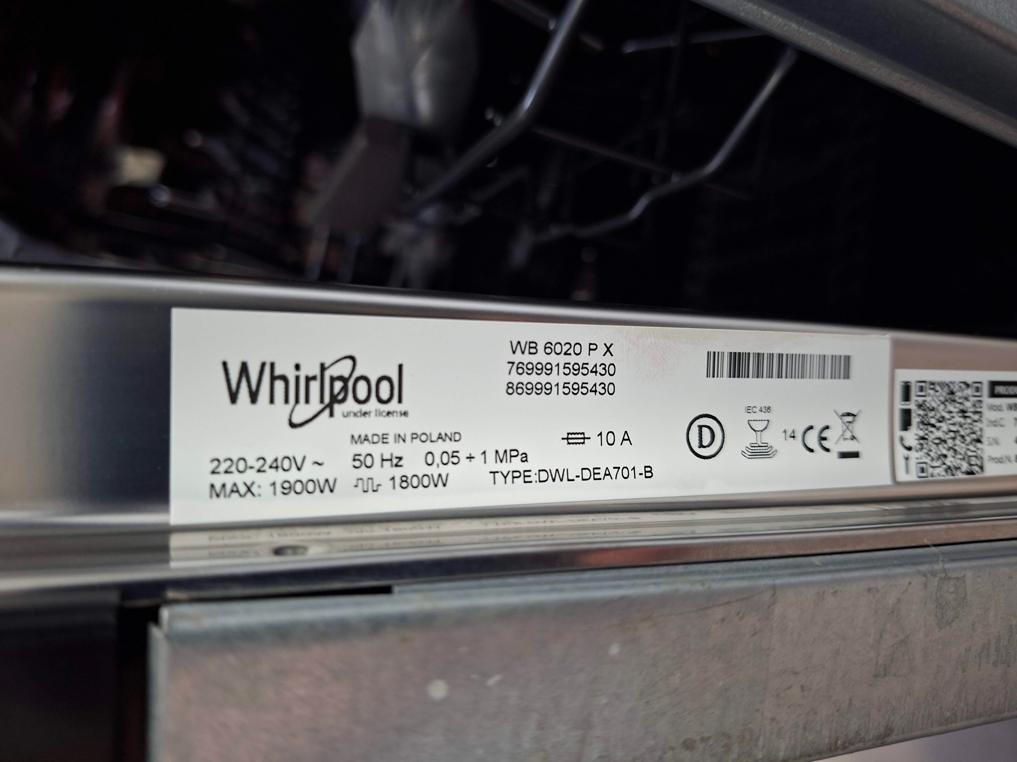 Ugradna Sudo masina Whirlpool WB 6020 P X , 14kompleta