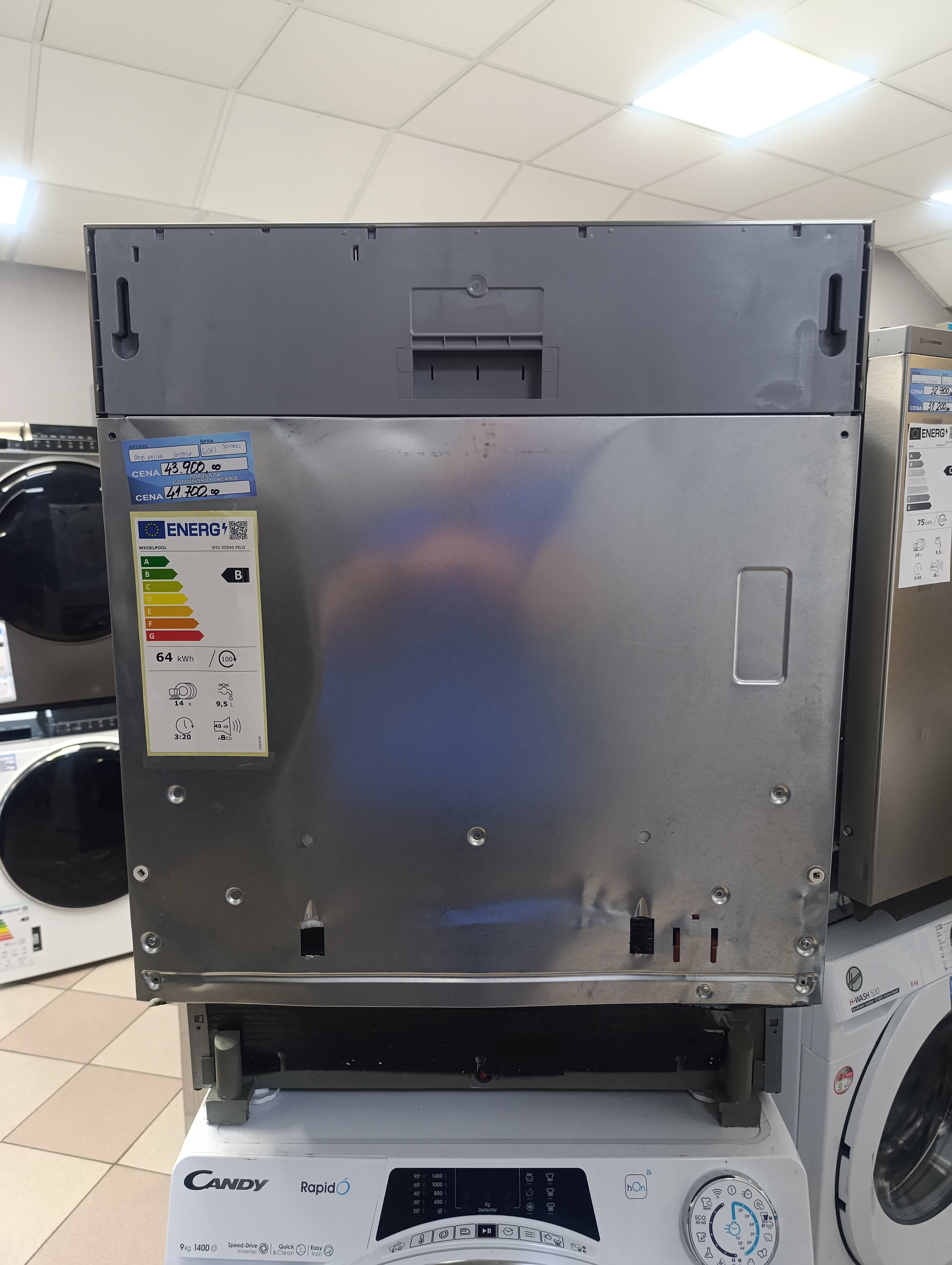 Ugradna Sudo mašina Whirlpool WIO 30540 PELG,14kompleta