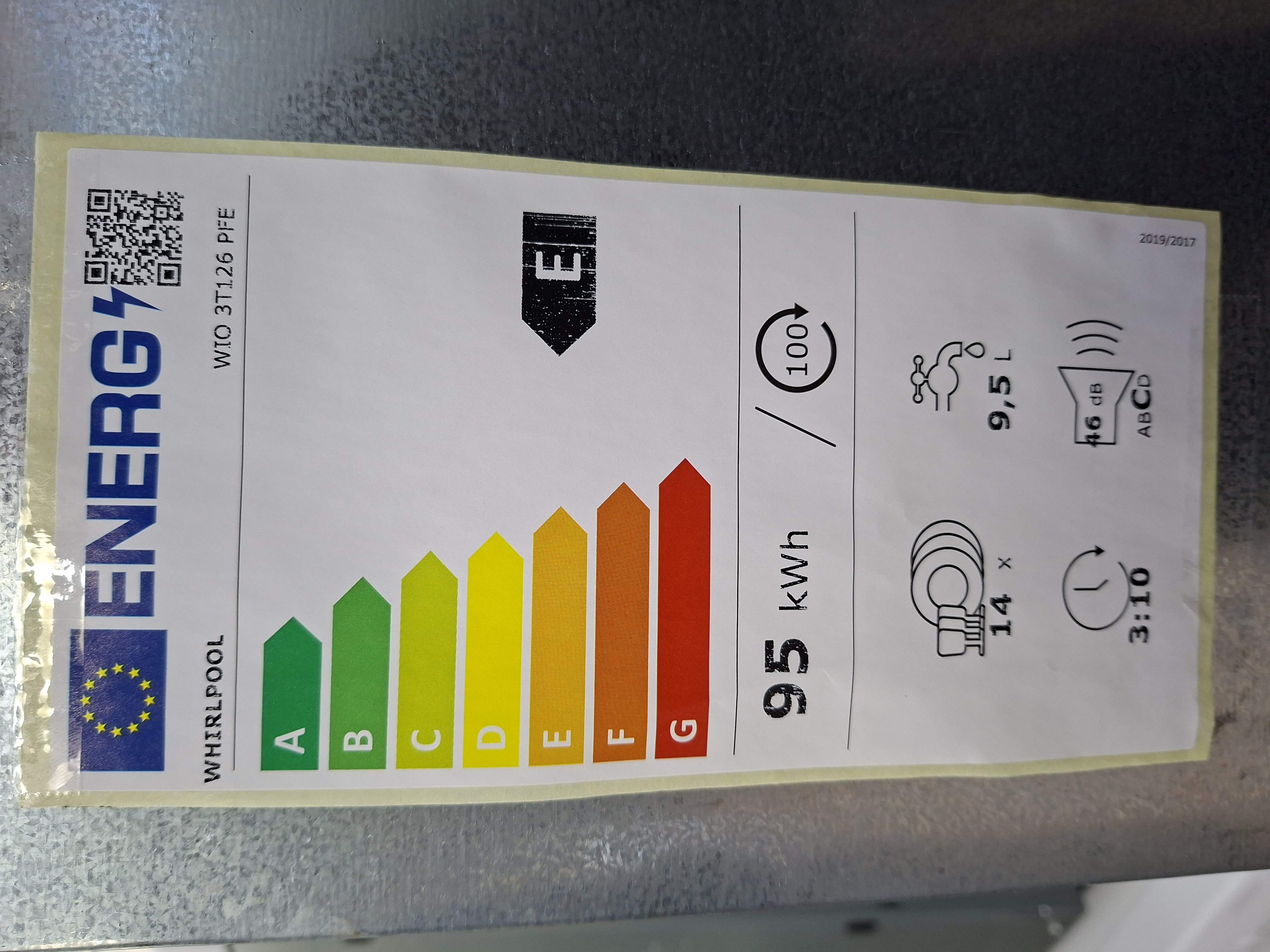 Ugradna Sudo mašina Whirlpool WIO 3T126 PEF, 14kompleta