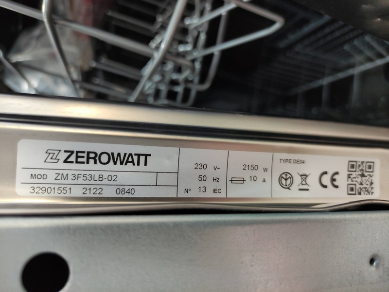 Ugradna sudo mašina Zerowatt ZD 3F53LB-02, 13 kompleta