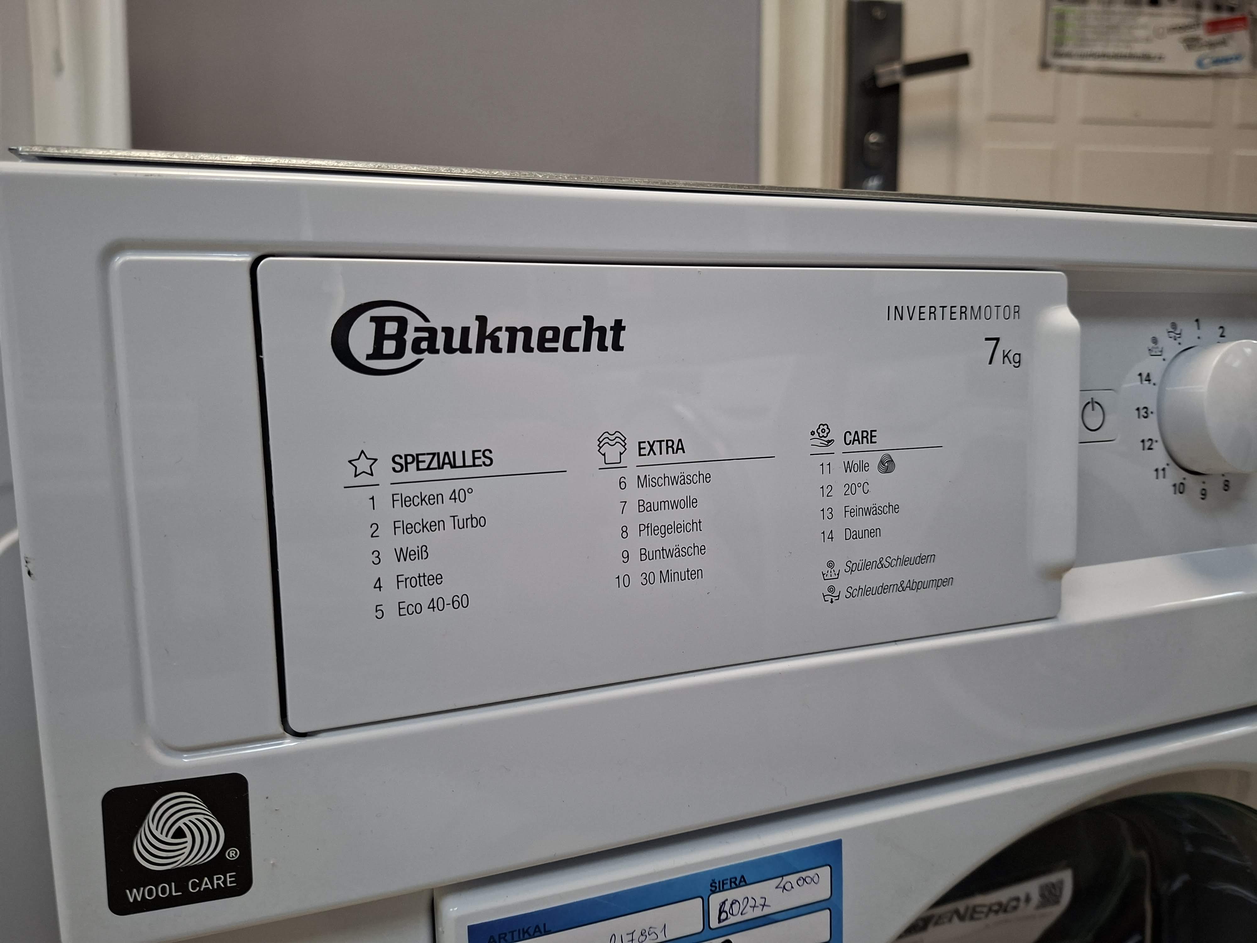 Ugradna Veš mašina Bauknecht BI WMBG 71483E DE N, 7kg