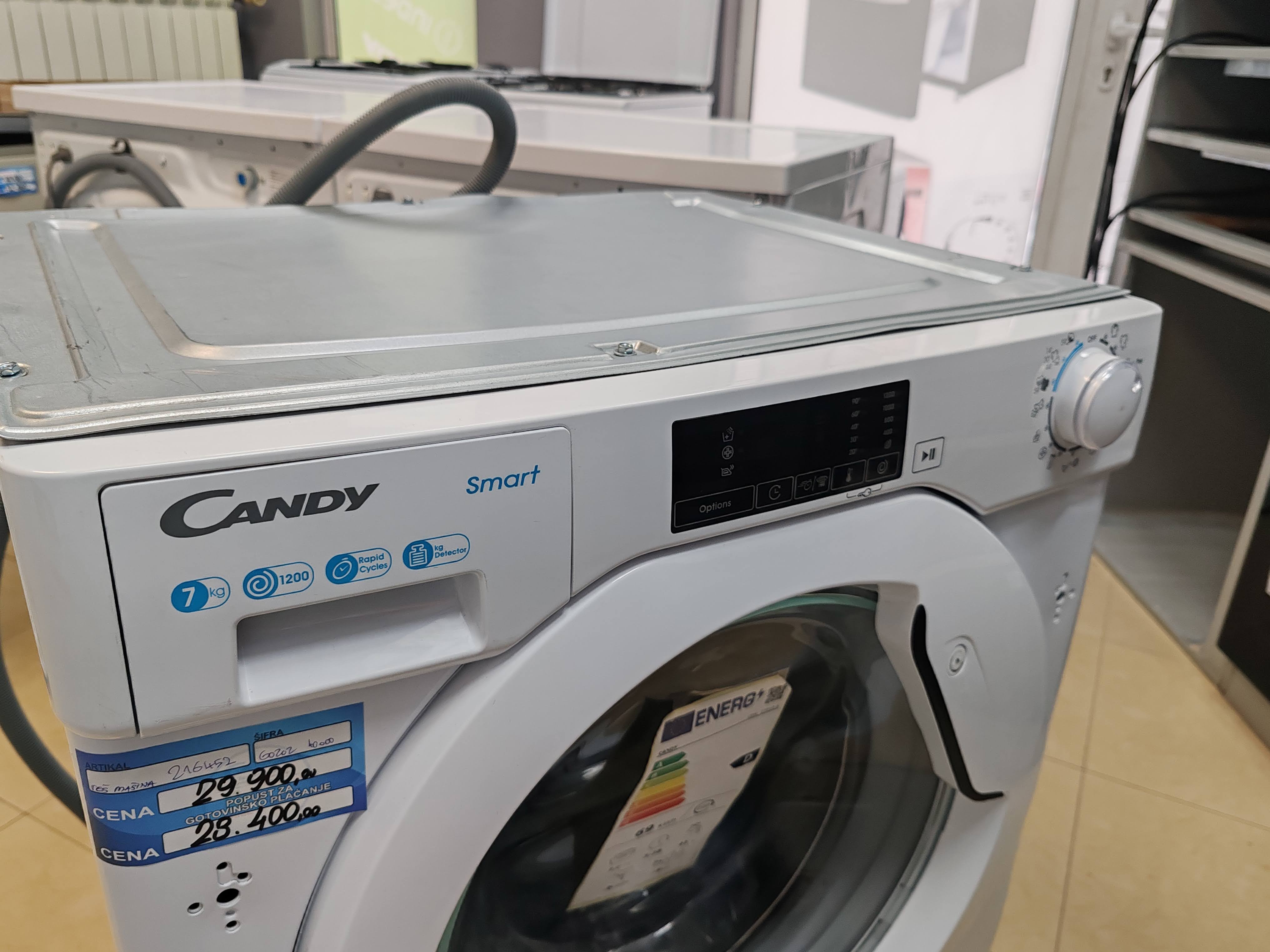 Ugradna veš mašina Candy CBW 27D1E-S , 7 kg
