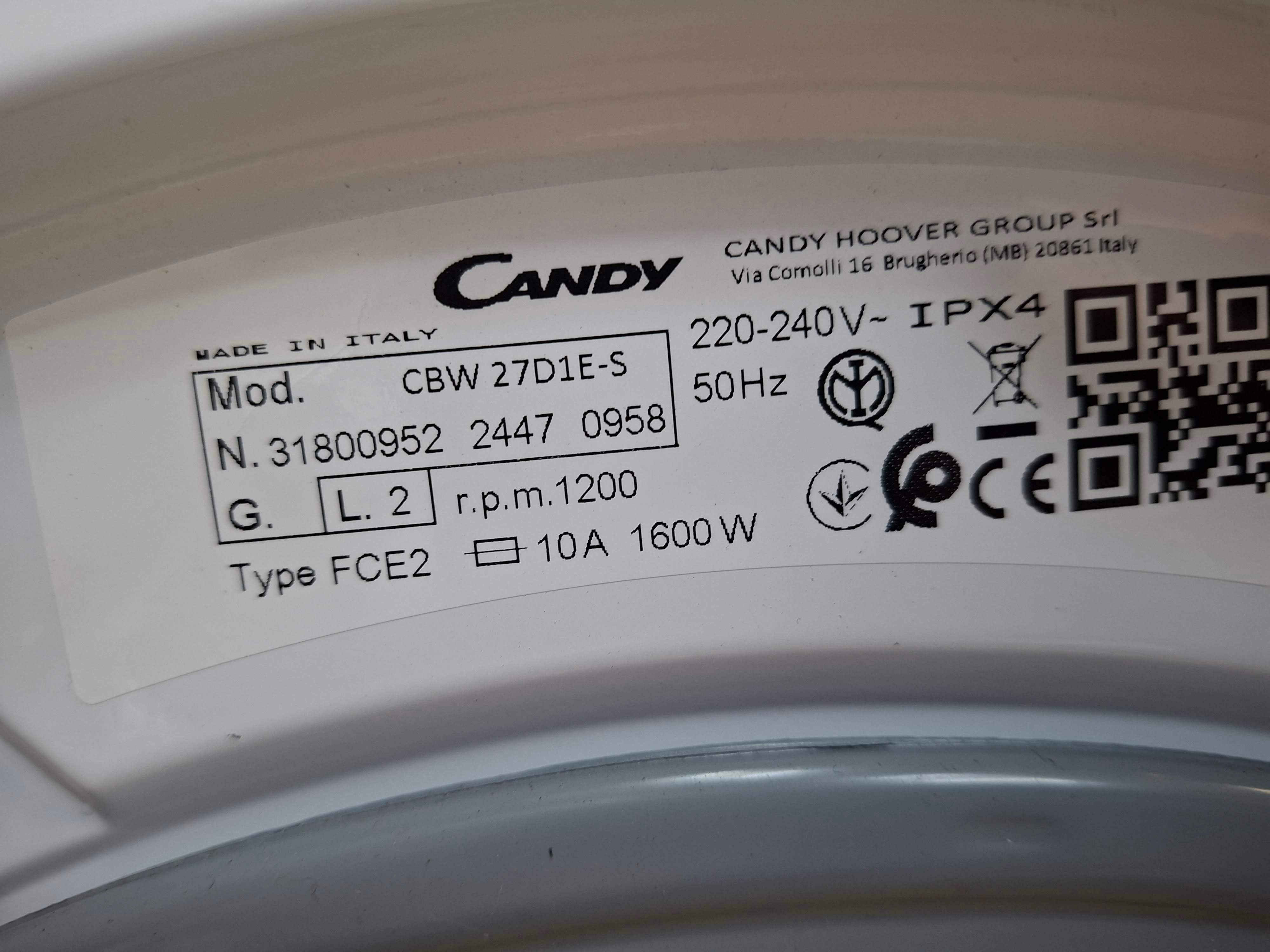 Ugradna veš mašina Candy CBW 27D1E-S, 7 kg