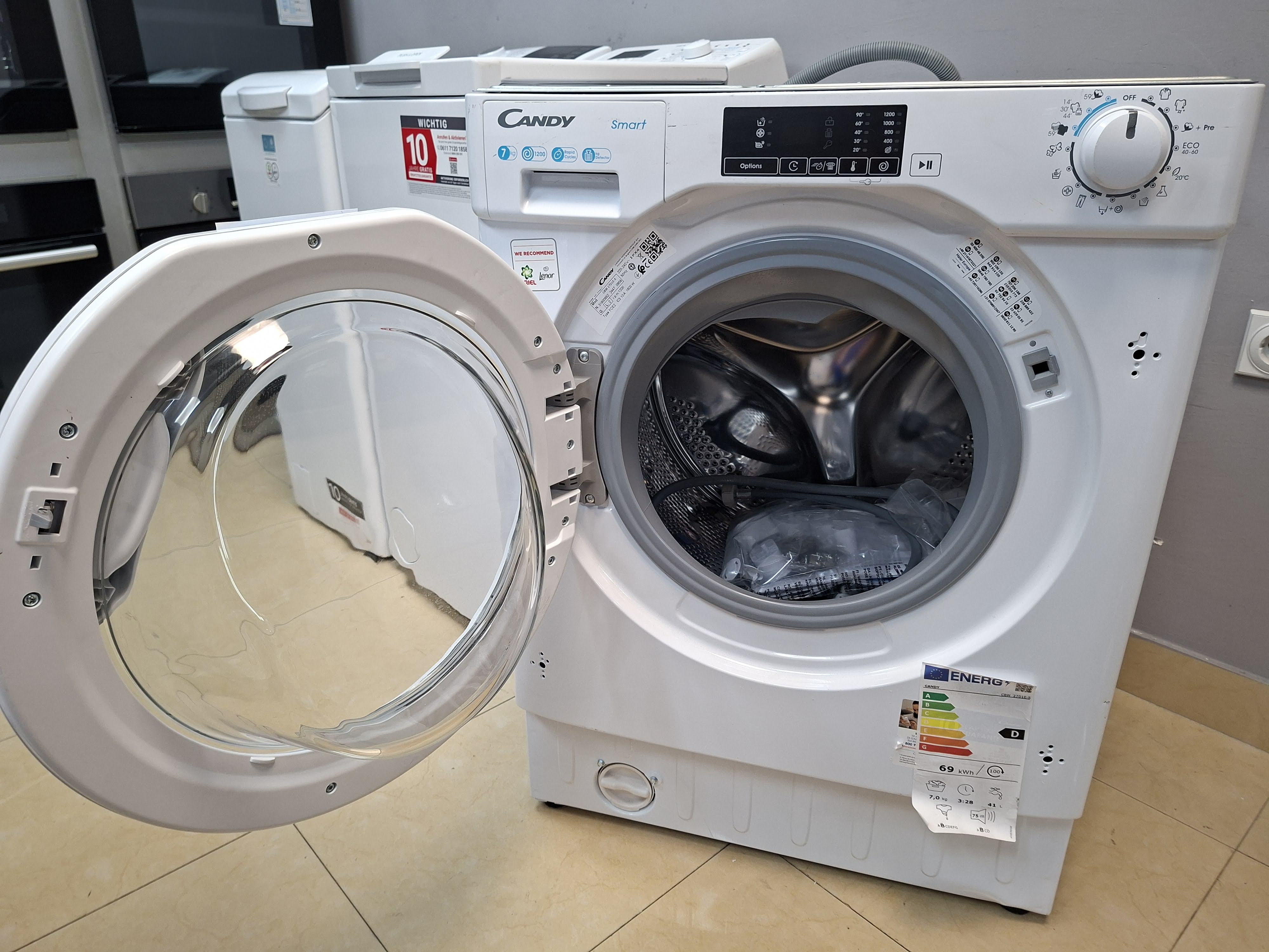 Ugradna veš mašina Candy CBW 27D1E-S, 7 kg