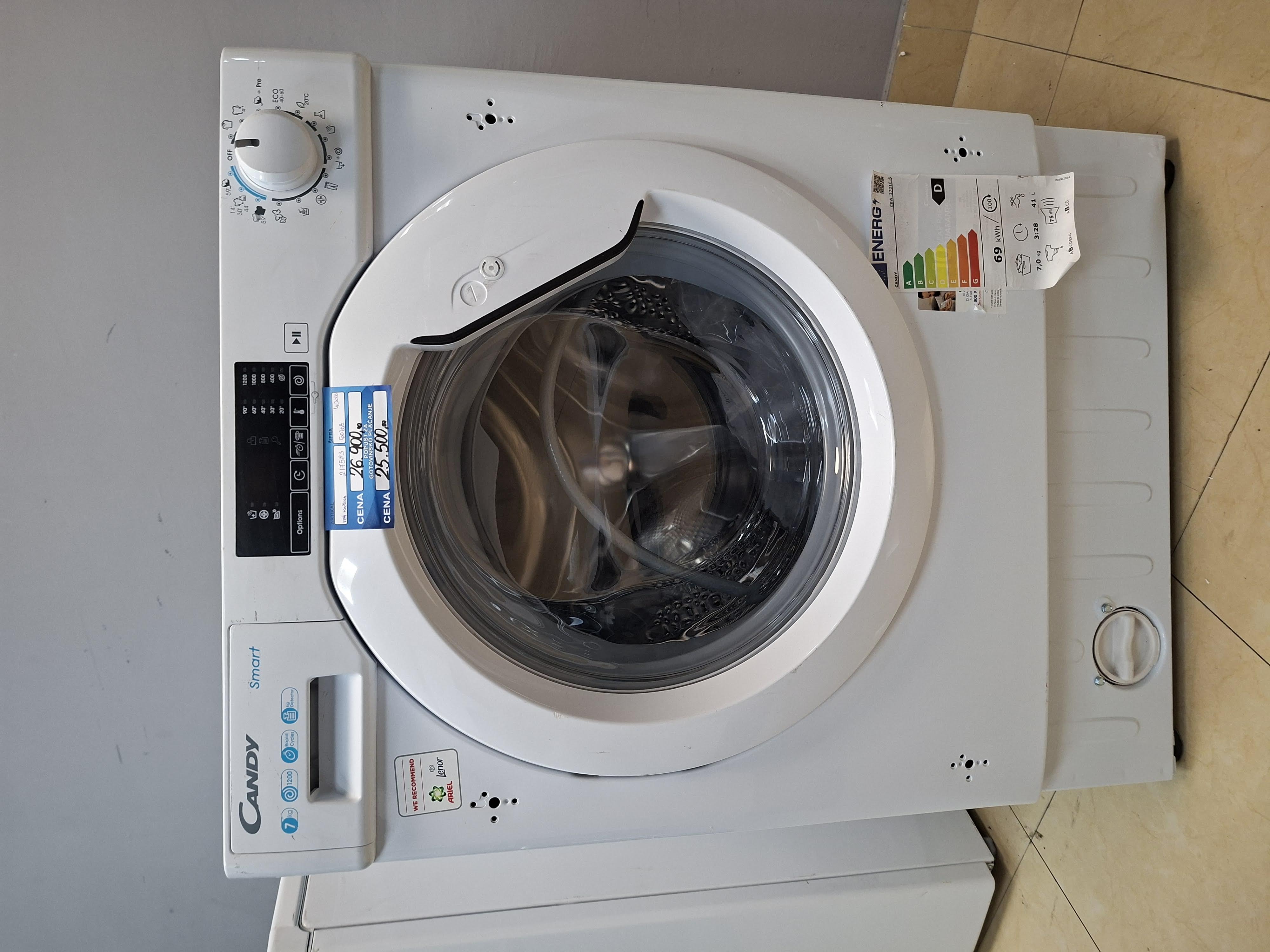 Ugradna veš mašina Candy CBW 27D1E-S, 7 kg
