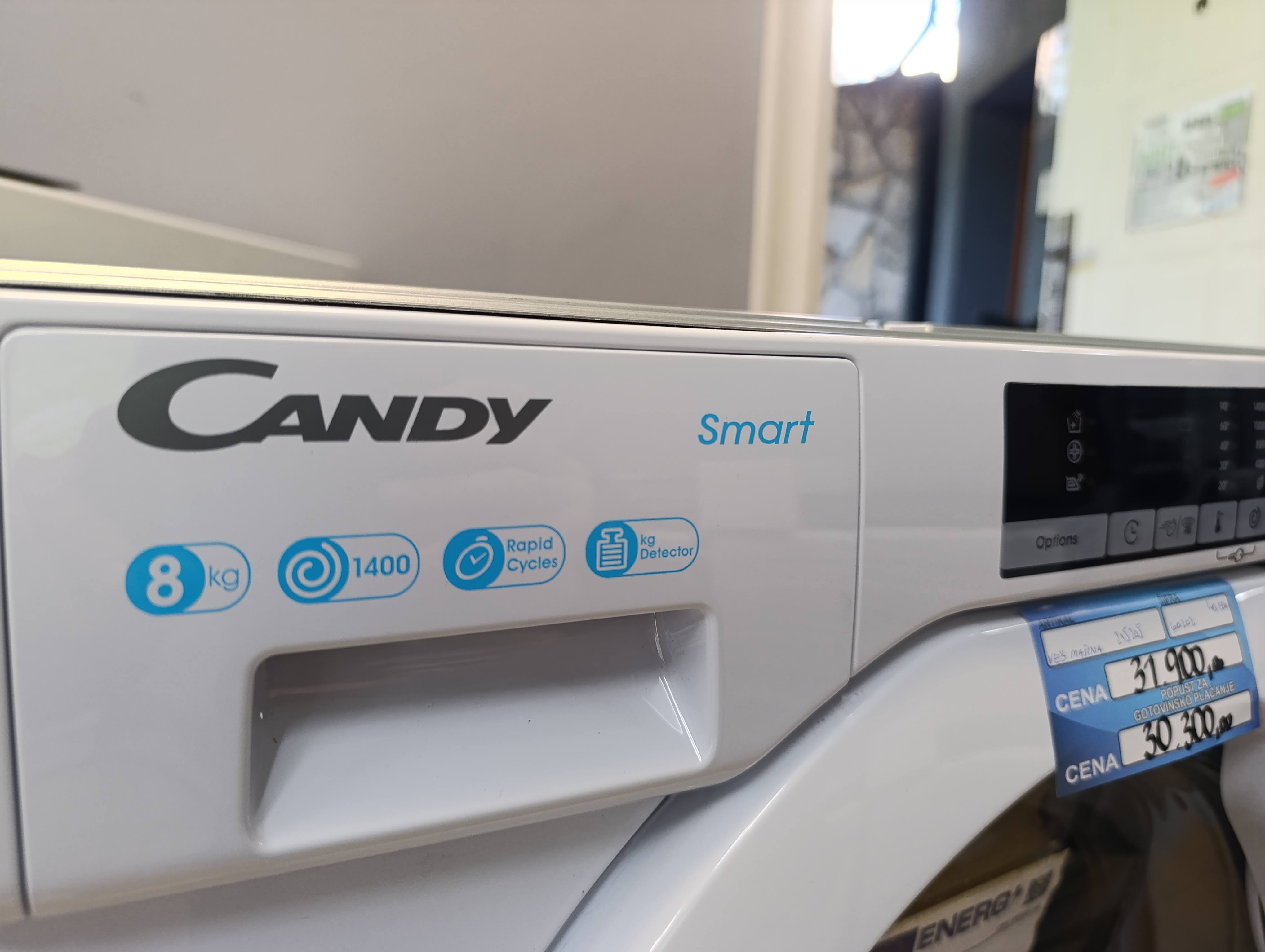 Ugradna veš mašina Candy CBW 48D2E-80, 8 kg
