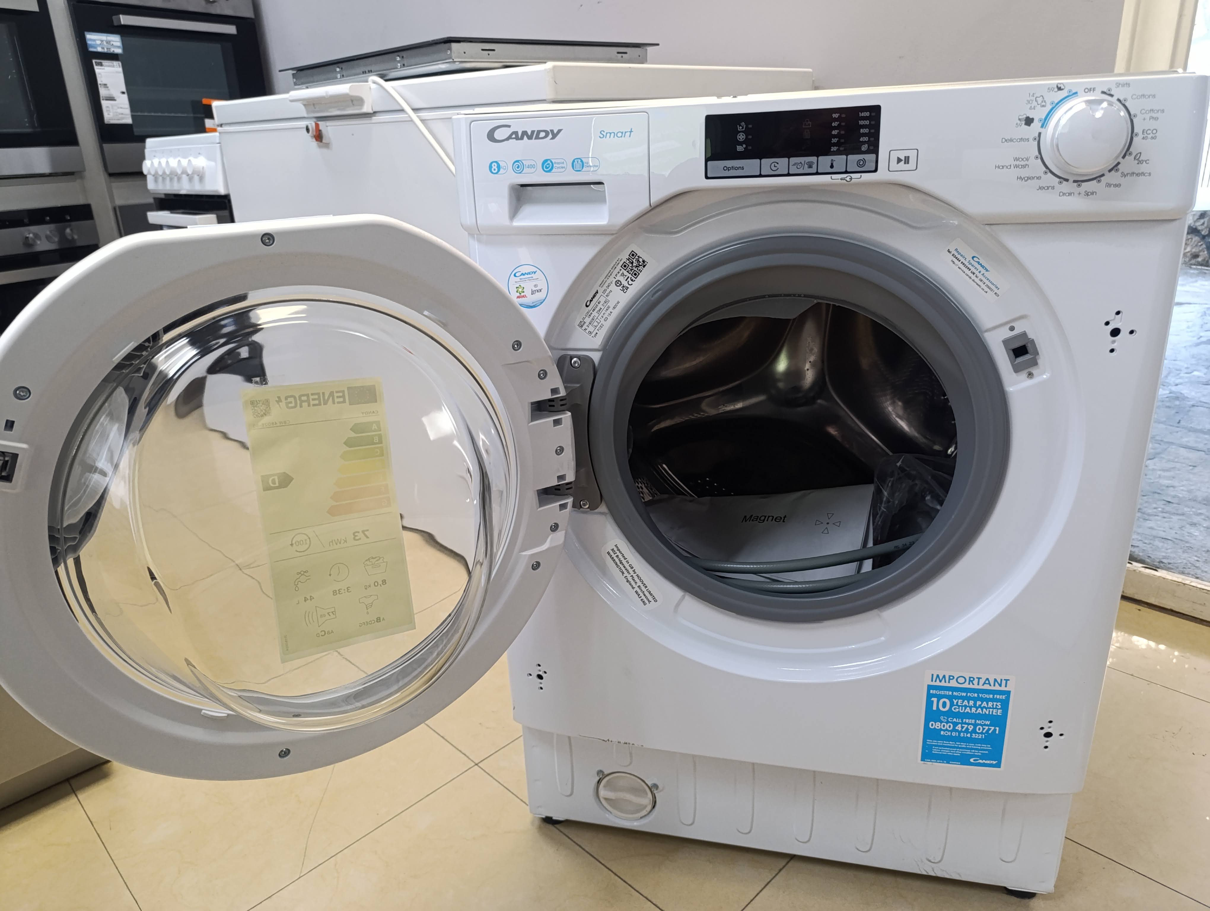Ugradna veš mašina Candy CBW 48D2E-80, 8 kg