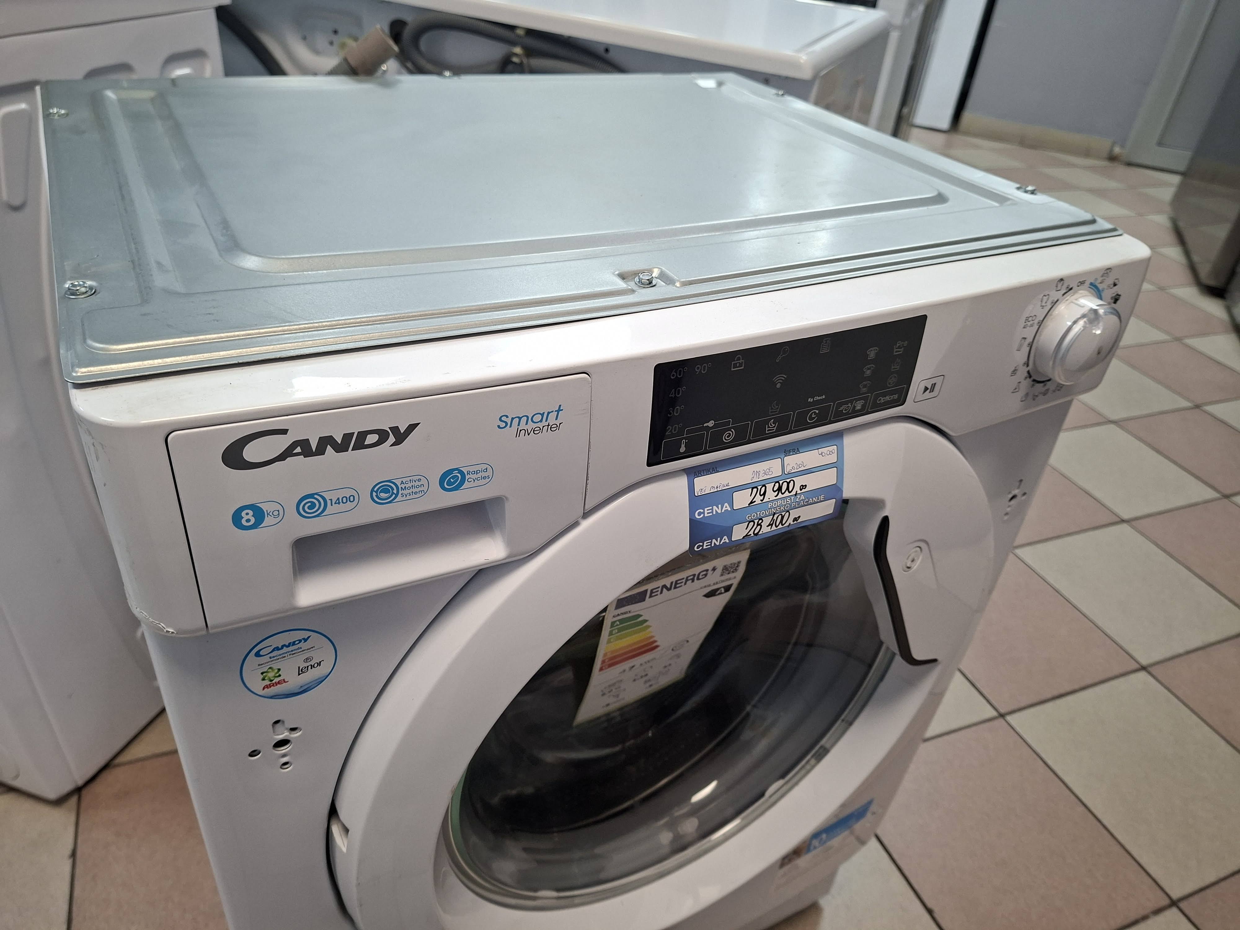 Ugradna veš mašina Candy CBW 48TWME-S (2) , 8 kg