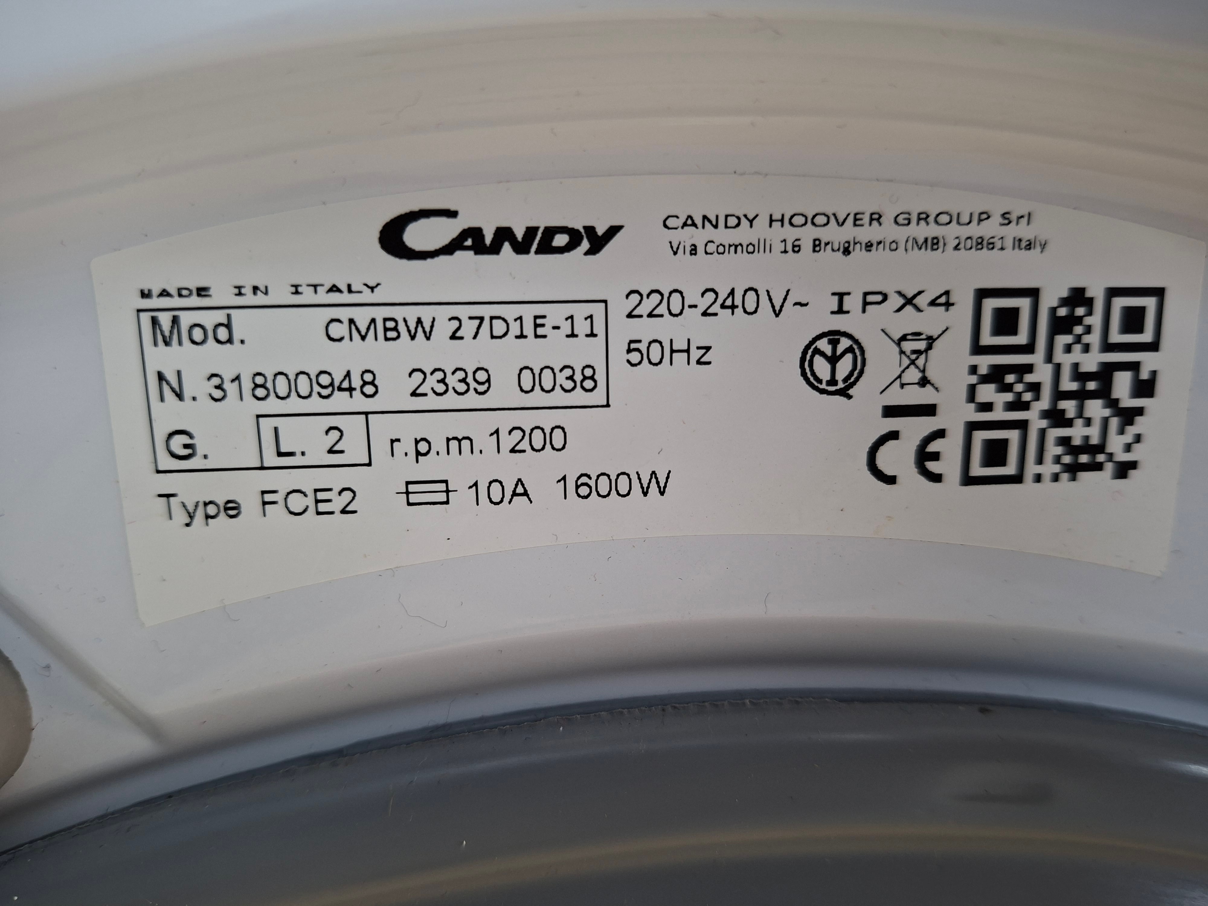 Ugradna veš mašina Candy CMBW 27D1E-11 , 7 kg