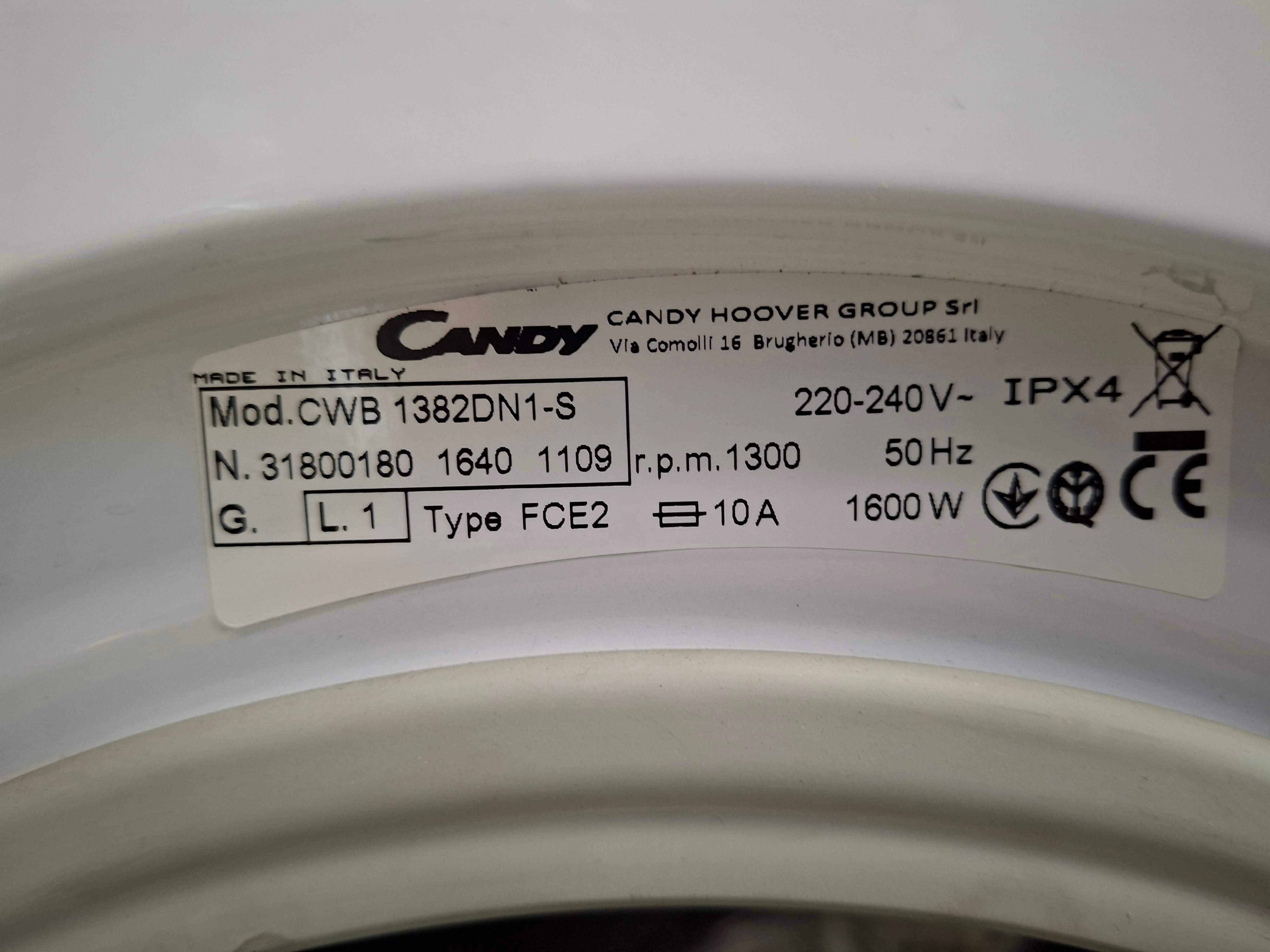 Ugradna veš mašina Candy CWB 1382DN1-S, 8 kg