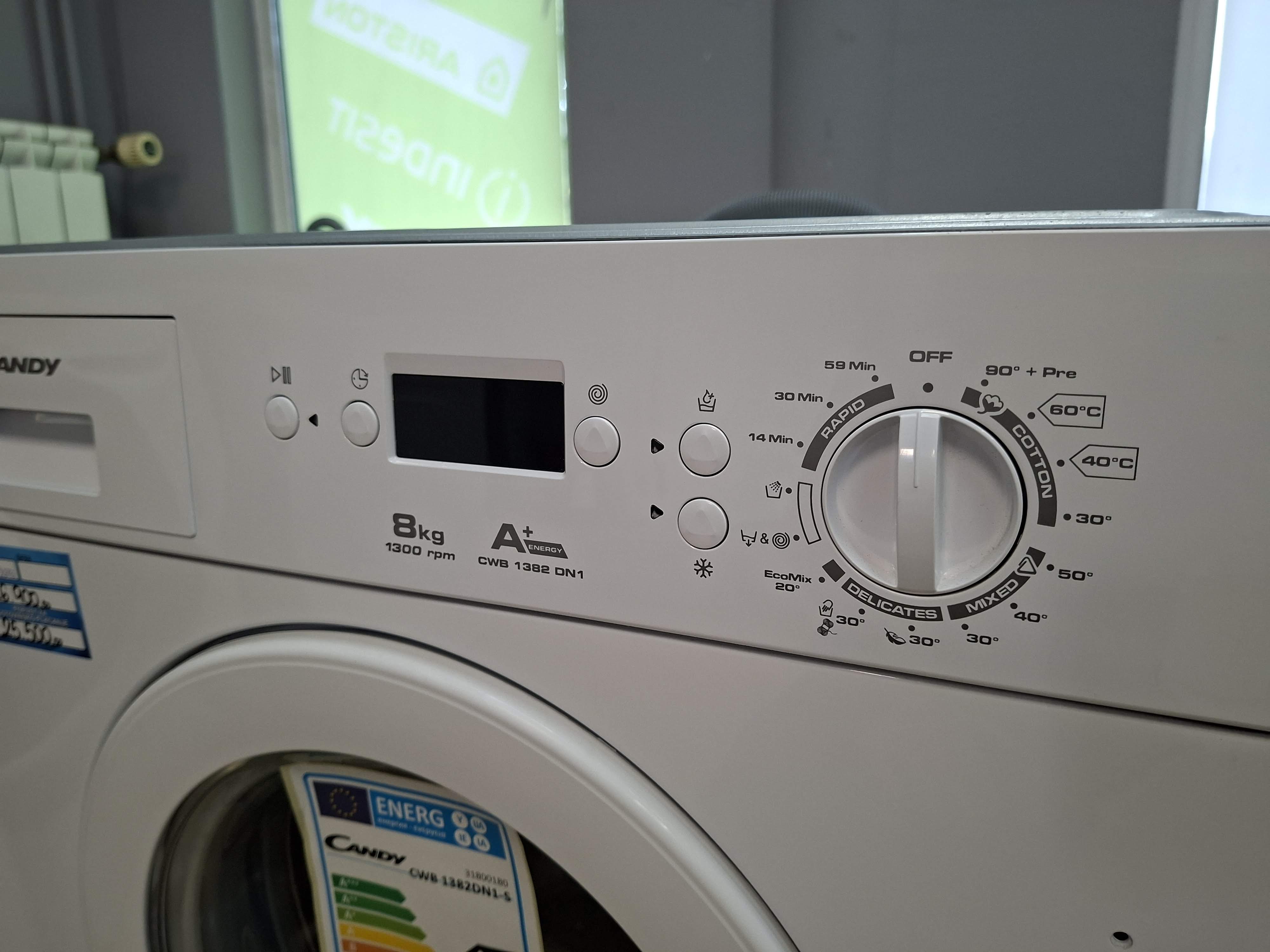 Ugradna veš mašina Candy CWB 1382DN1-S, 8 kg