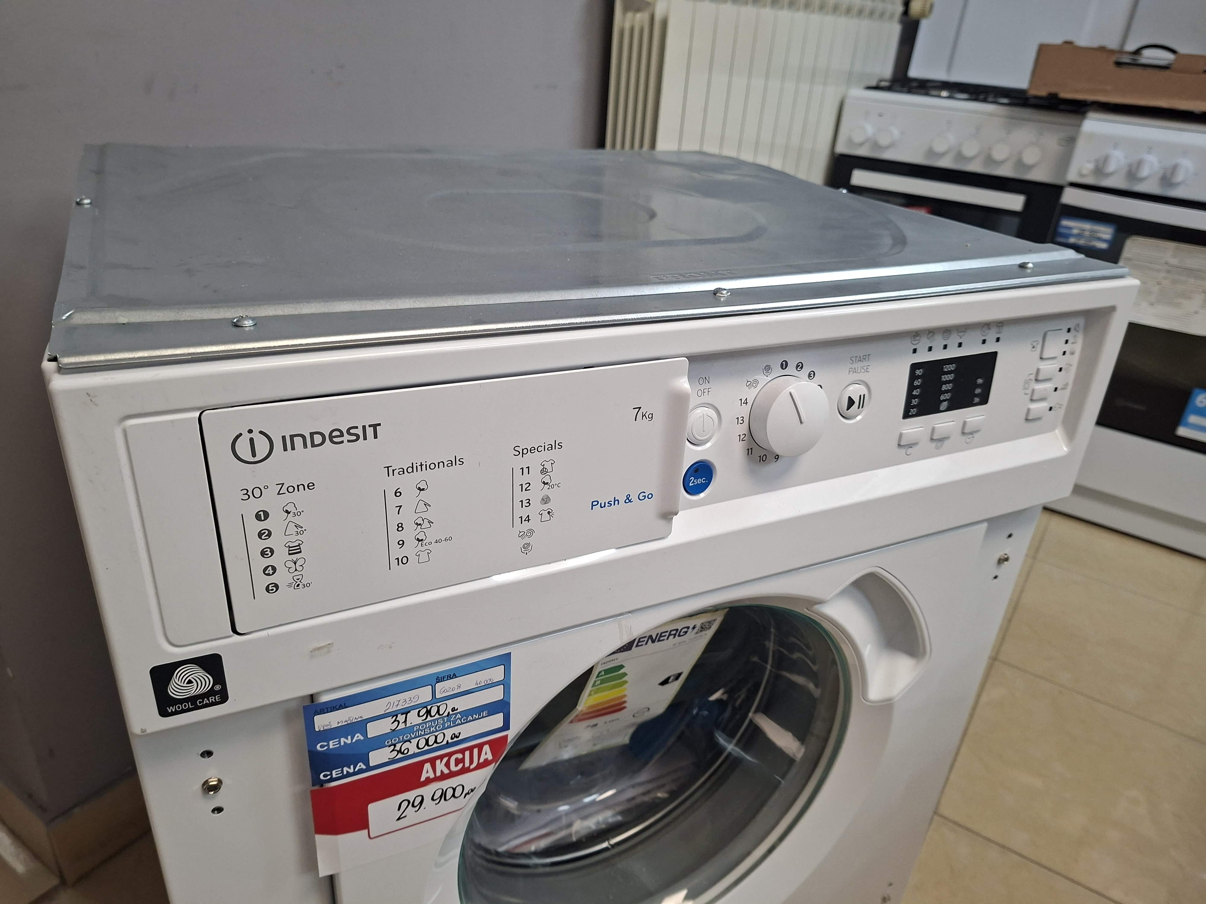 Ugradna Veš mašina Indesit BI WMIL 71252 EU N, 7kg