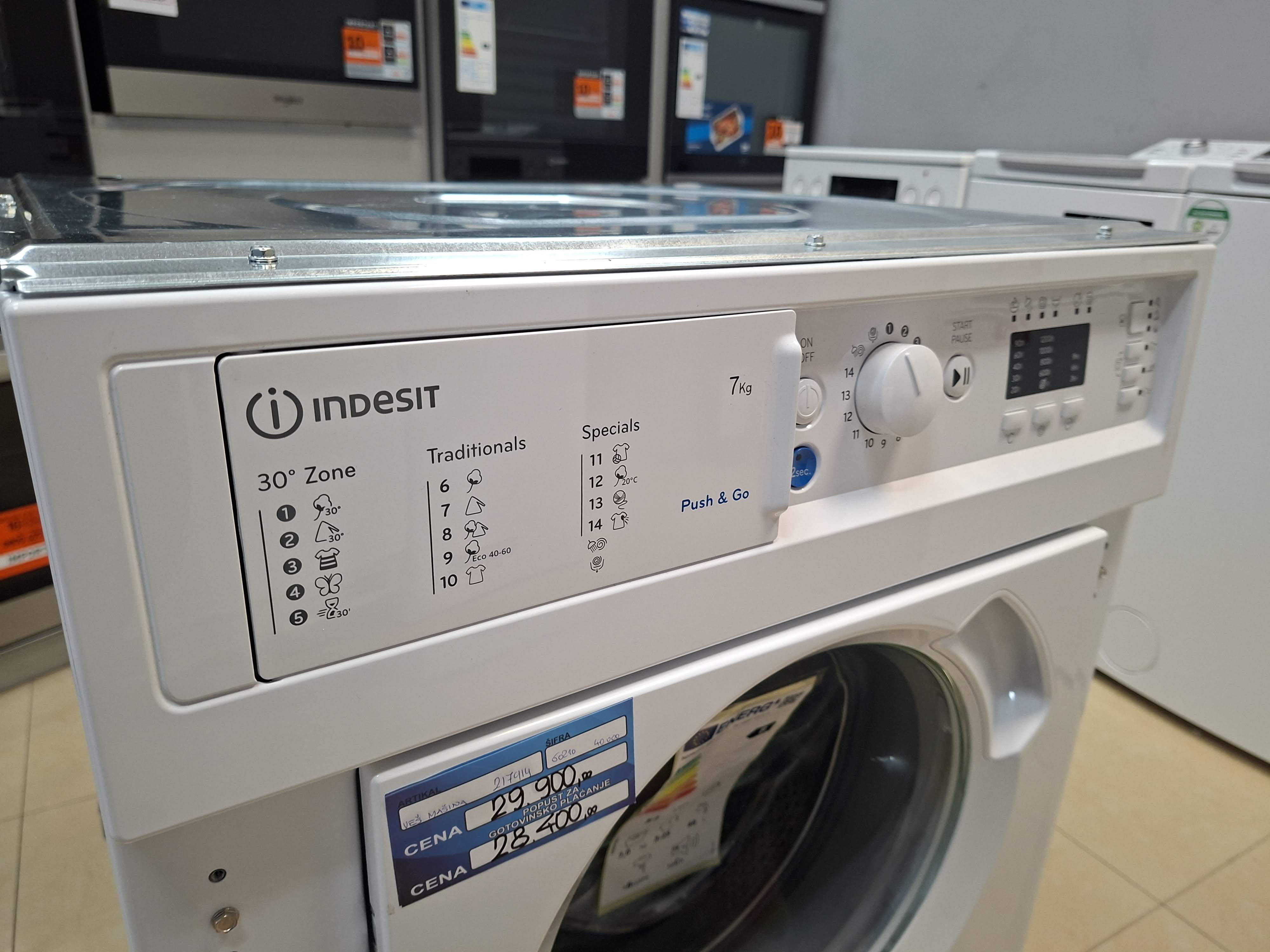 Ugradna Veš mašina Indesit BI WMIL 71252 EU N, 7kg