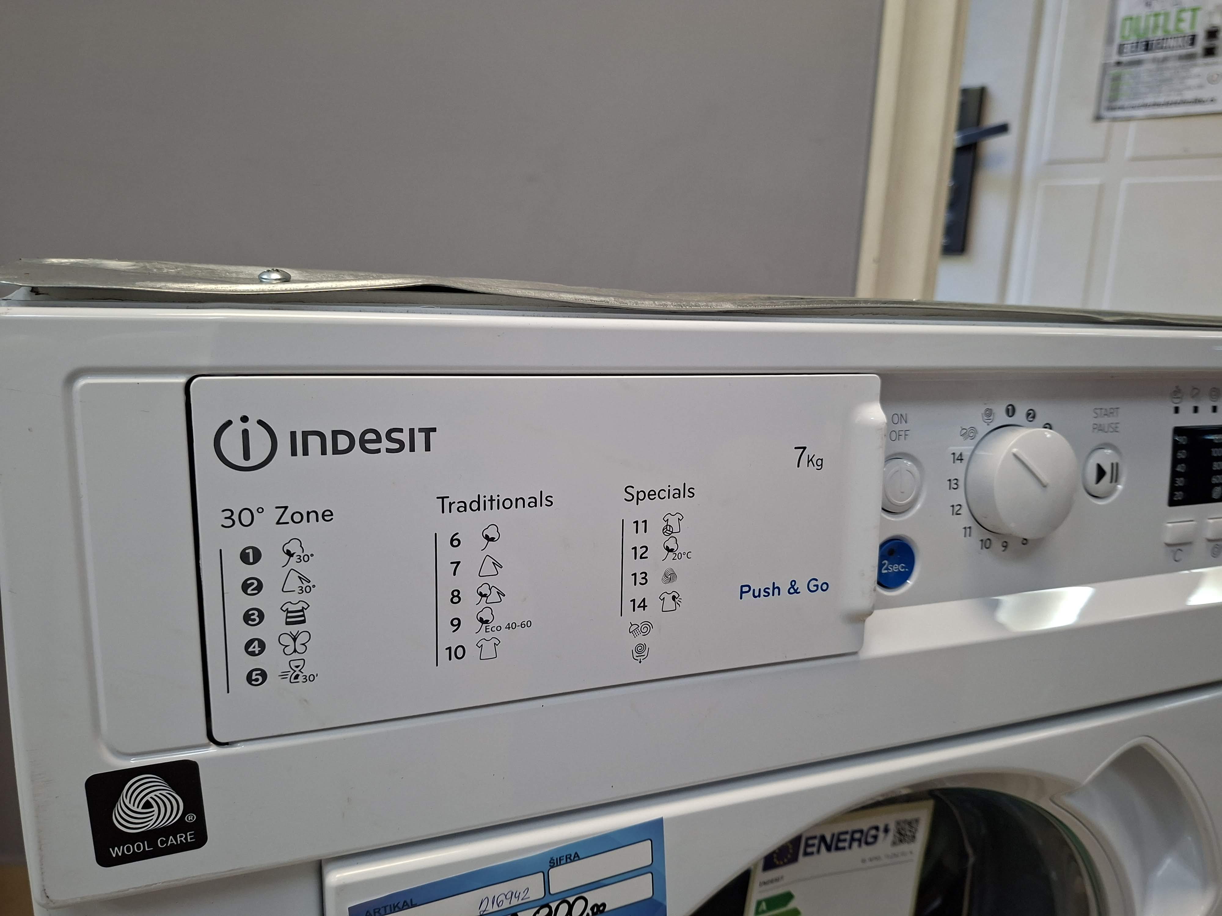 Ugradna Veš mašina Indesit BI WMIL 71252 EU N (2), 7kg