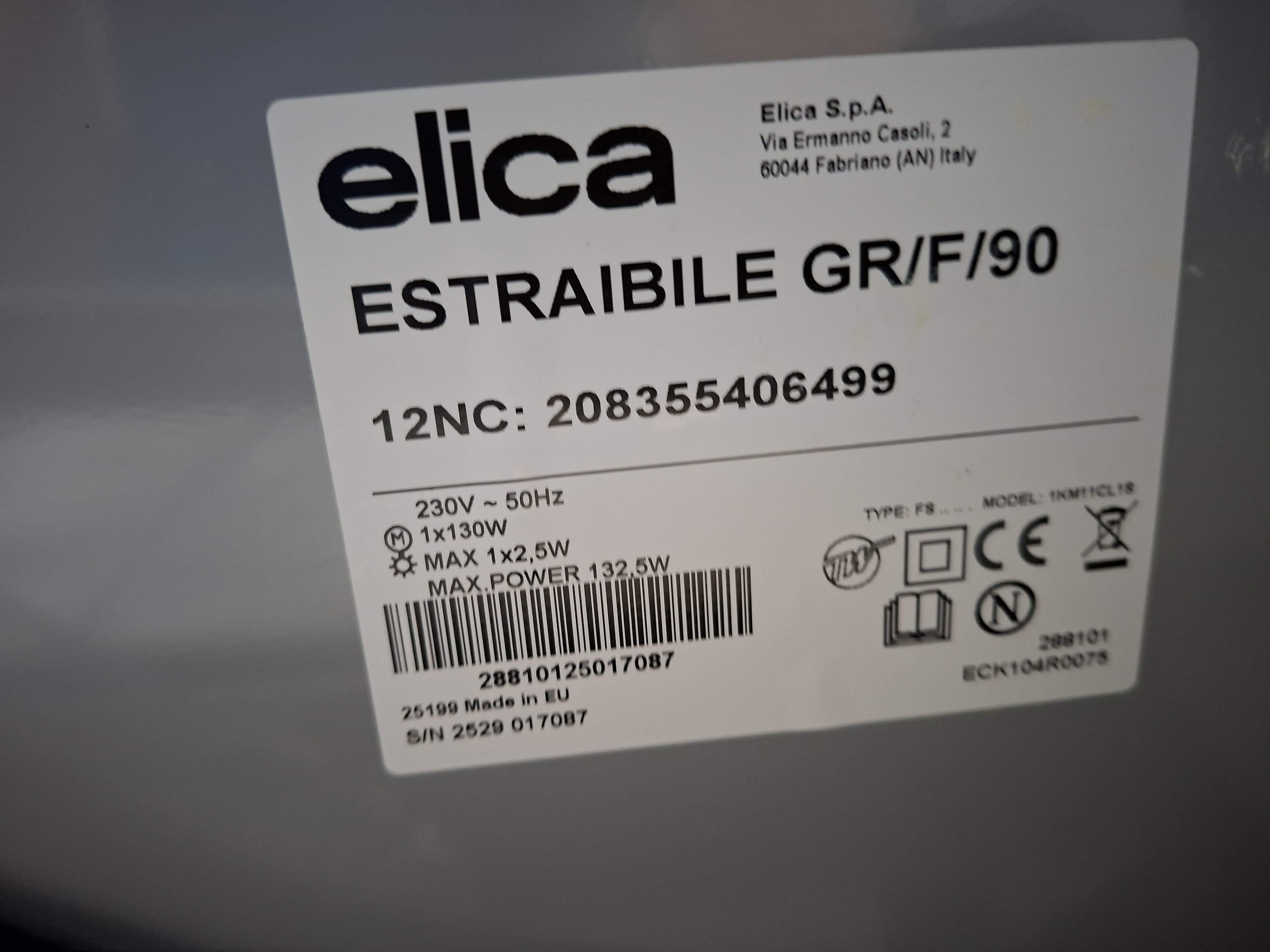Ugradni Aspirator Elica ESTRAIBILE GR/F/90 (2) , 90 cm.