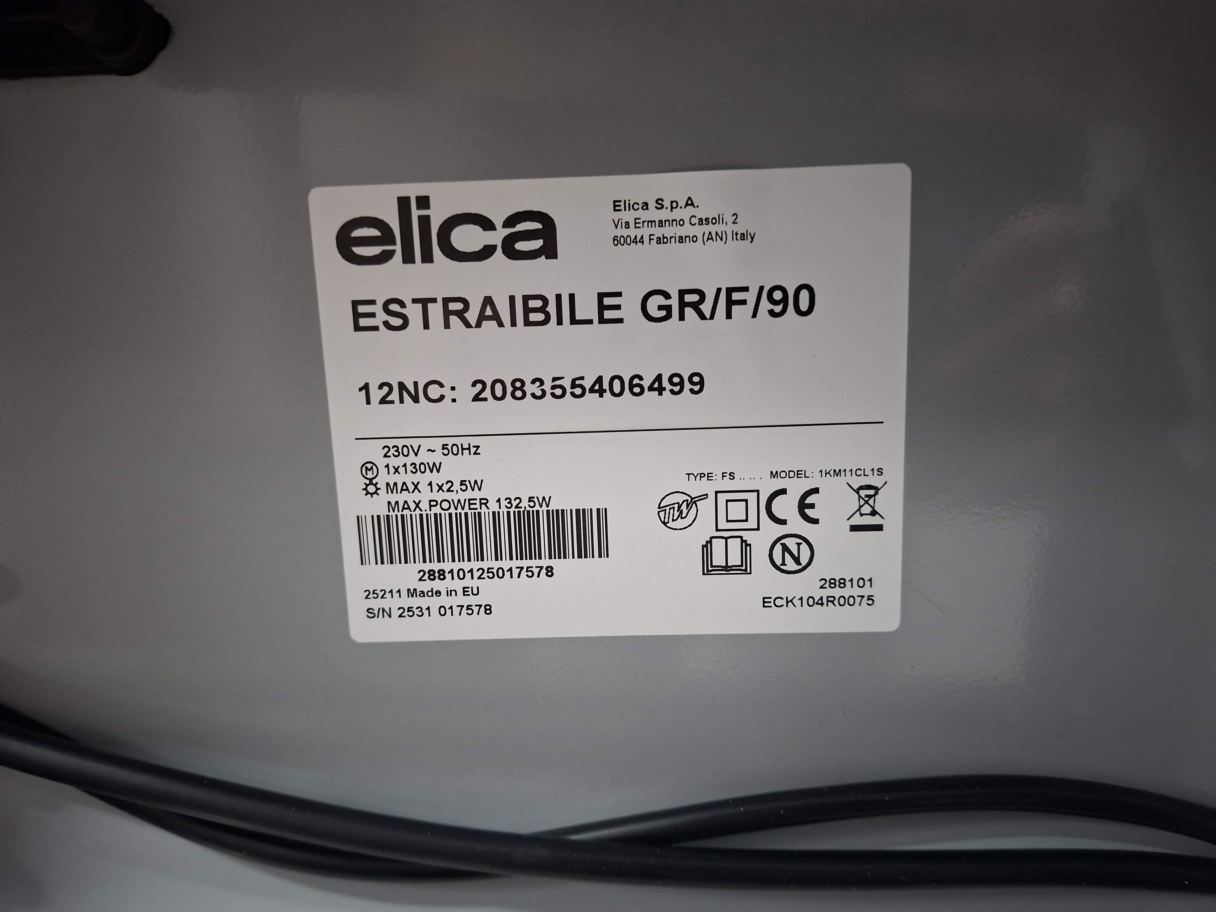 Ugradni Aspirator Elica ESTRAIBILE GR/F/90 , 90 cm.