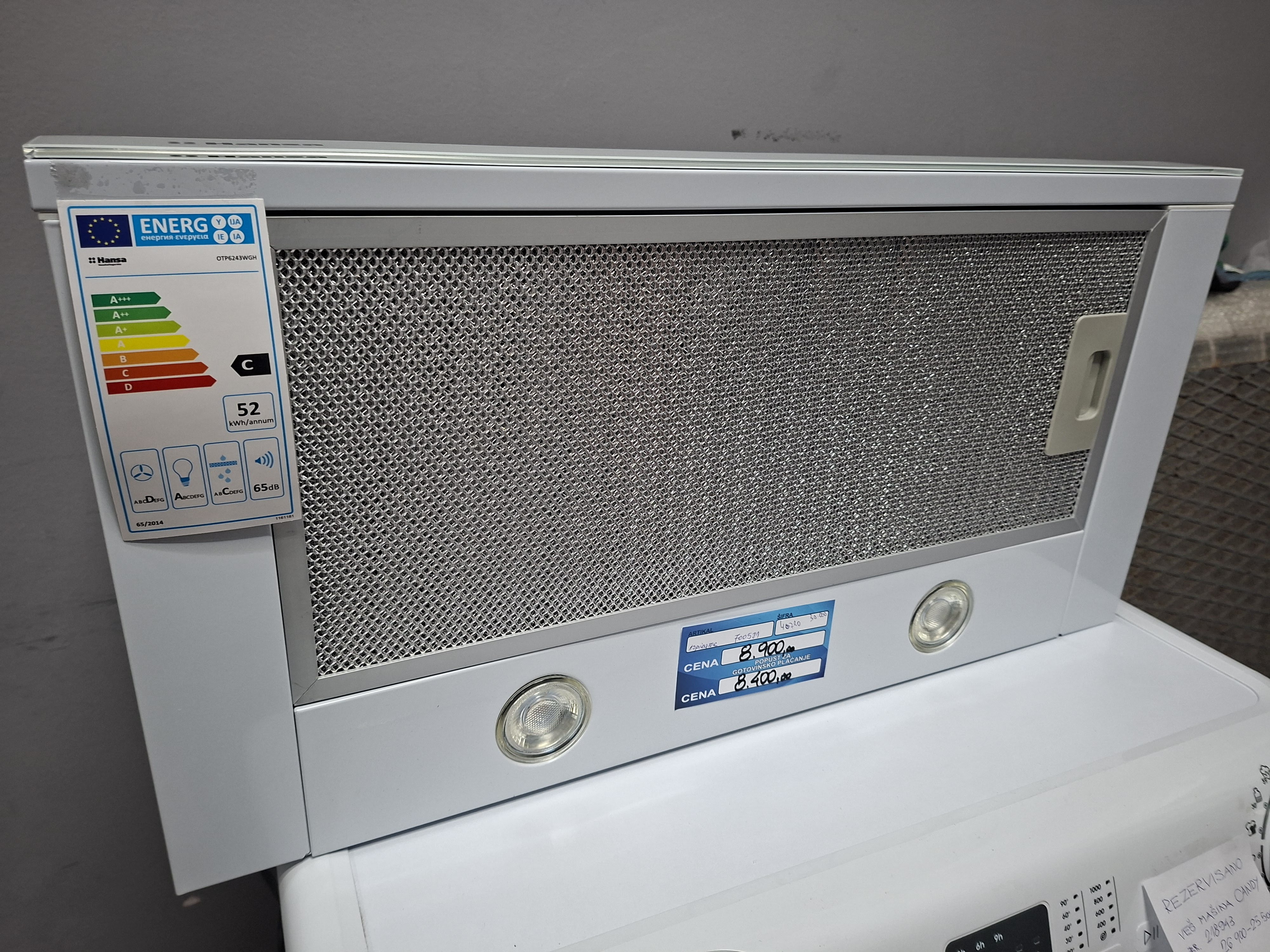 Ugradni Aspirator Hansa OTP6243WGH , 60 cm.