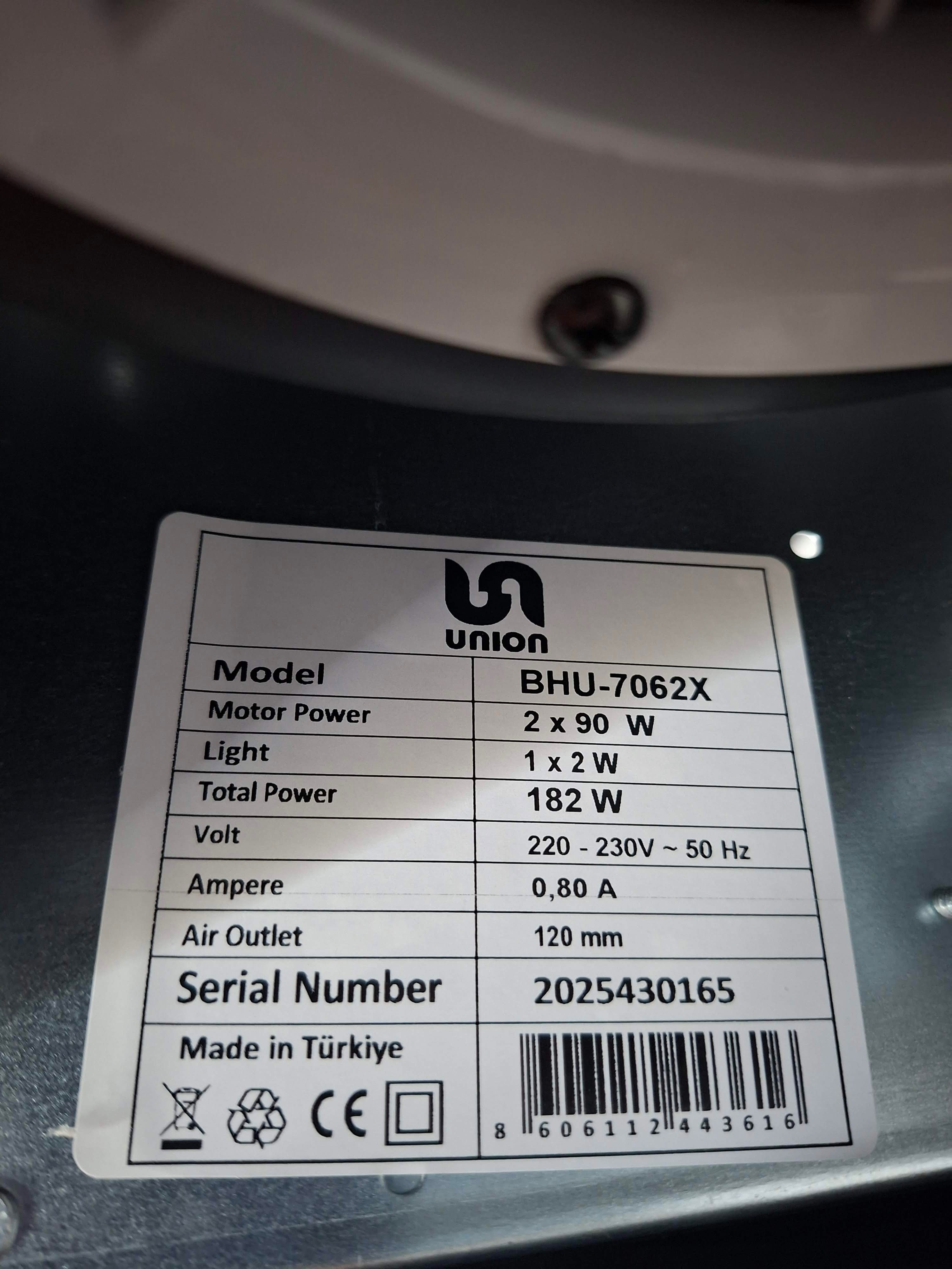 Ugradni Aspirator Union BHU-7062X , 60 cm.