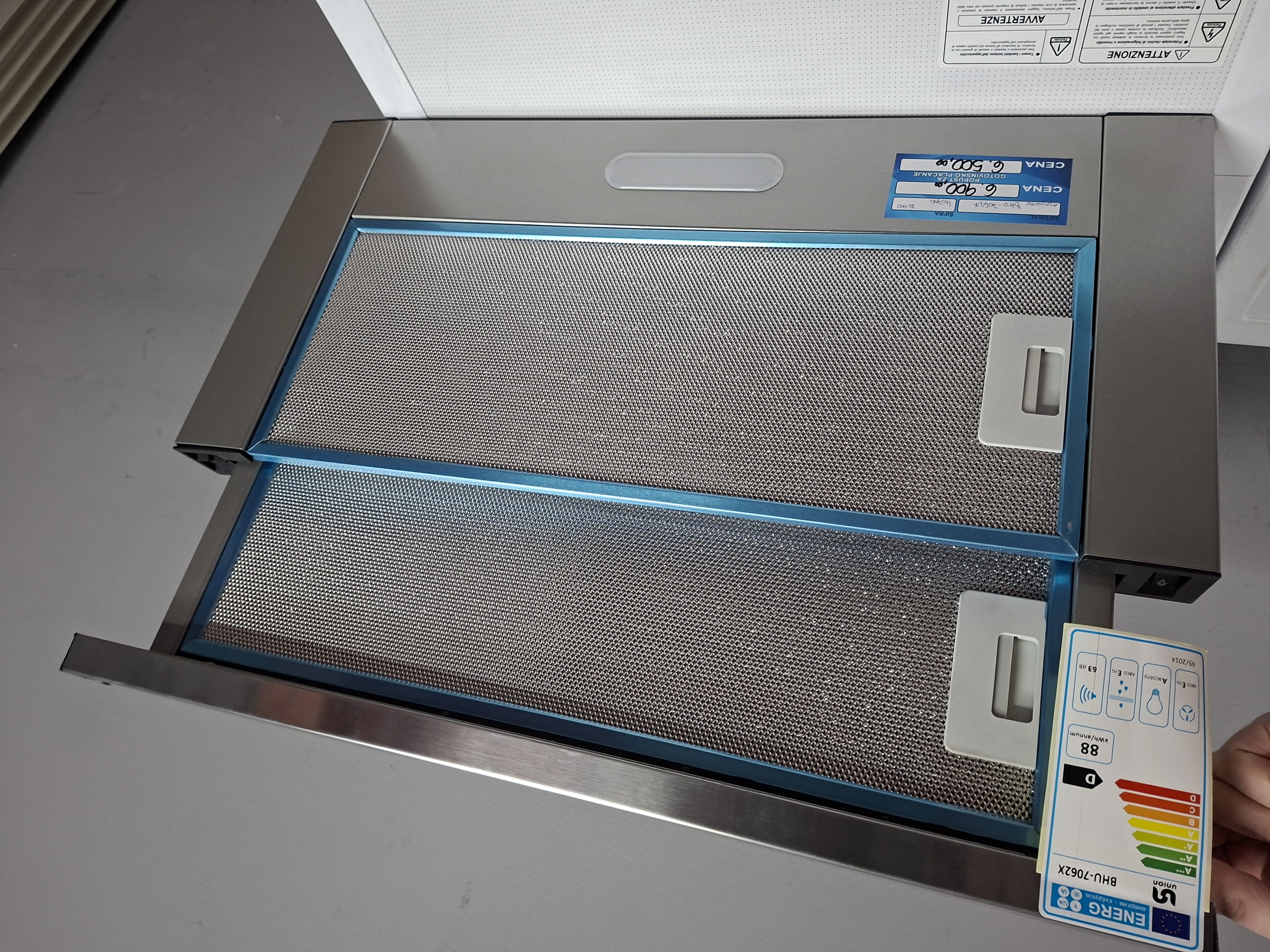 Ugradni Aspirator Union BHU-7062X , 60 cm.