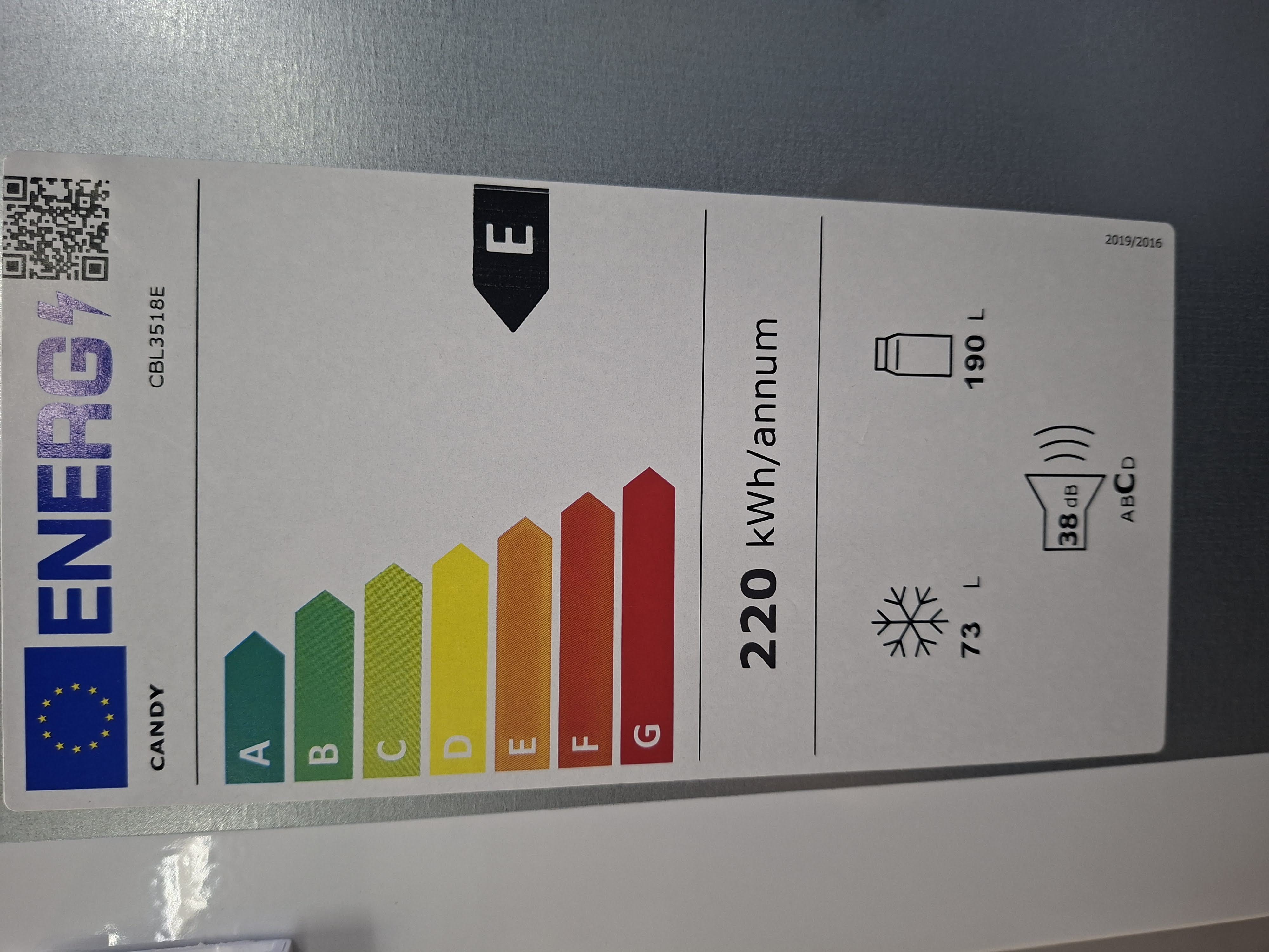 Ugradni frižider Candy CBL3518E , 177 cm