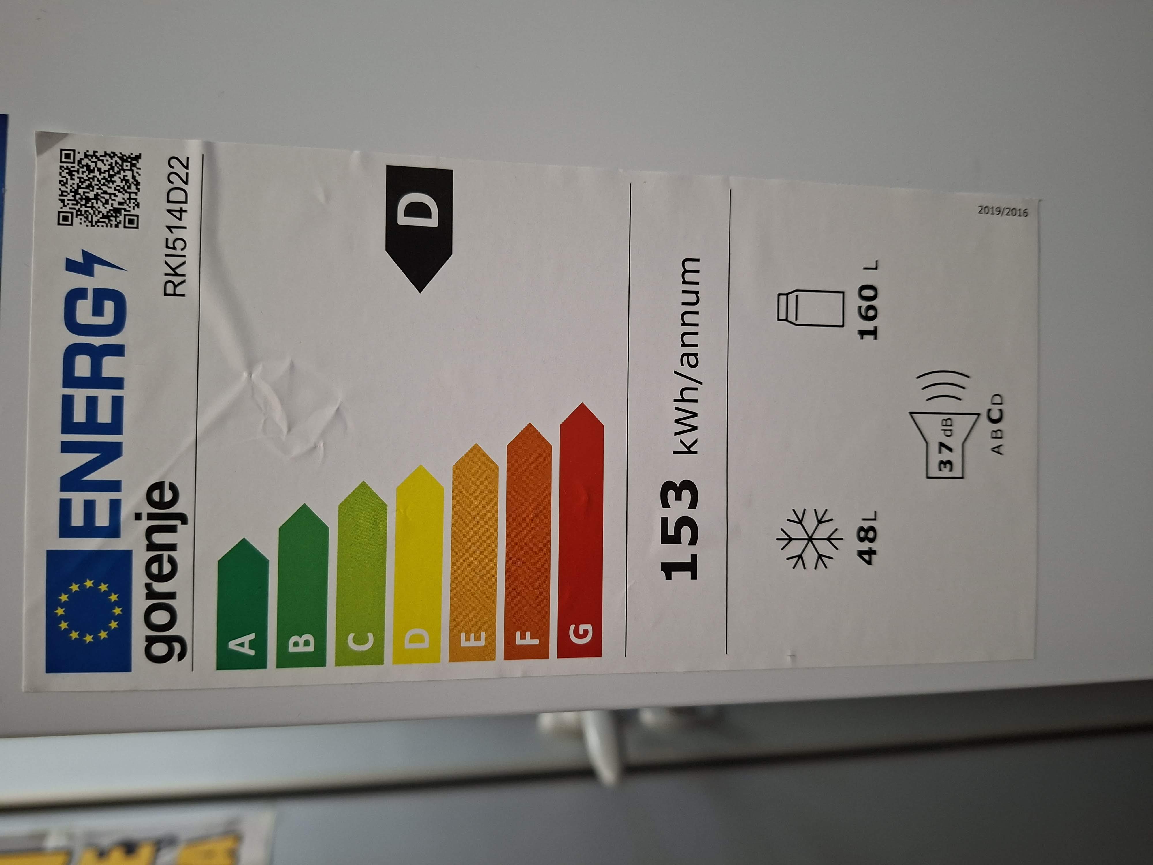 Ugradni Frižider Gorenje RKI514D22 , 144 cm.