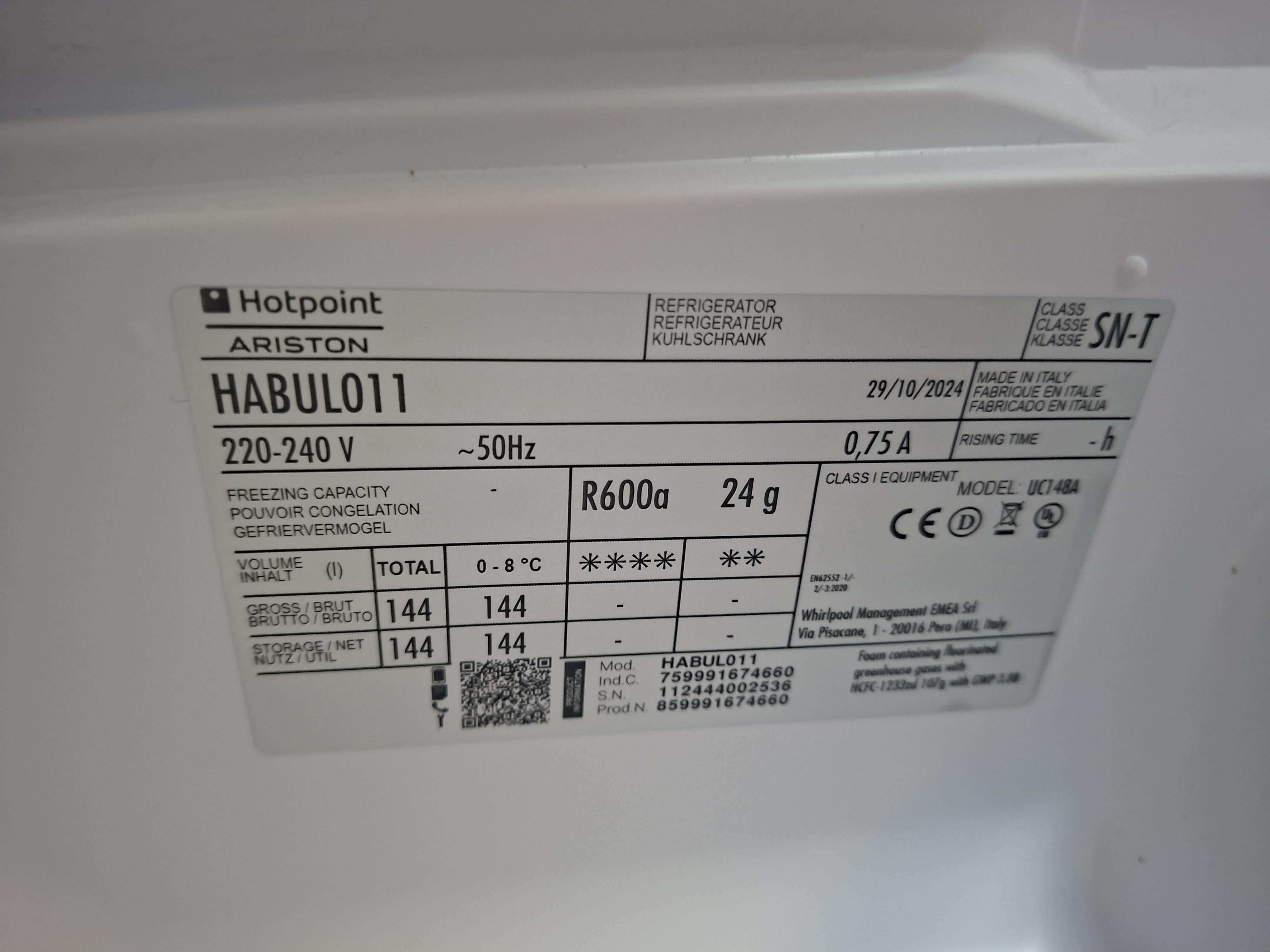 Ugradni Frižider Hotpoint Ariston HABUL011, 82cm