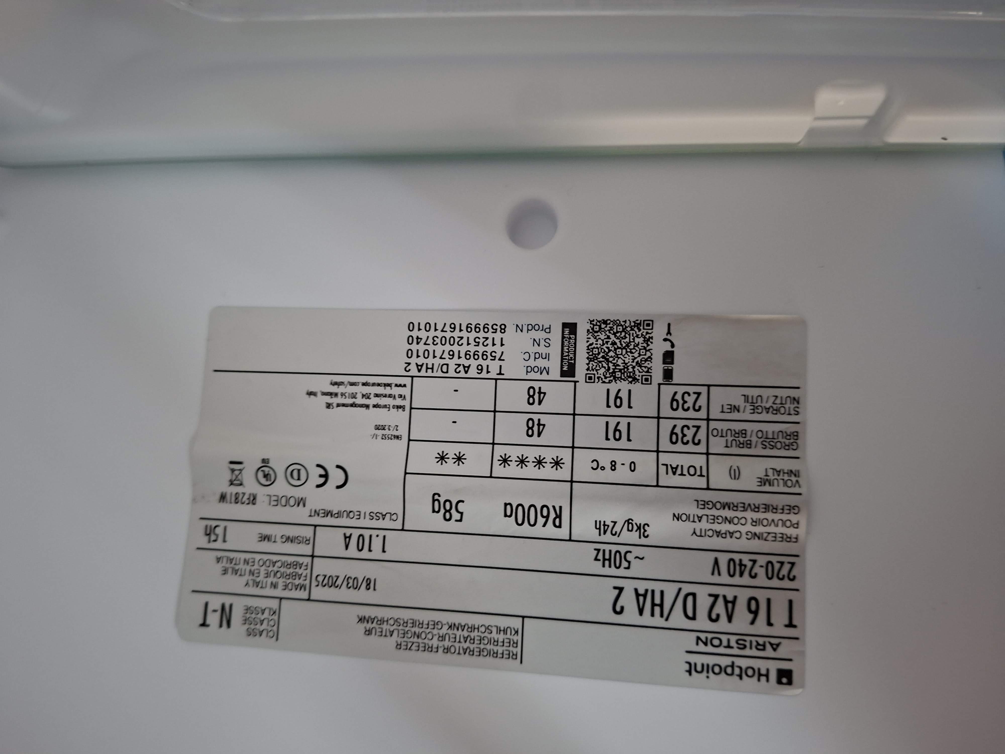 Ugradni Frižider Indesit T 16 A2 D/HA 2 , 158cm