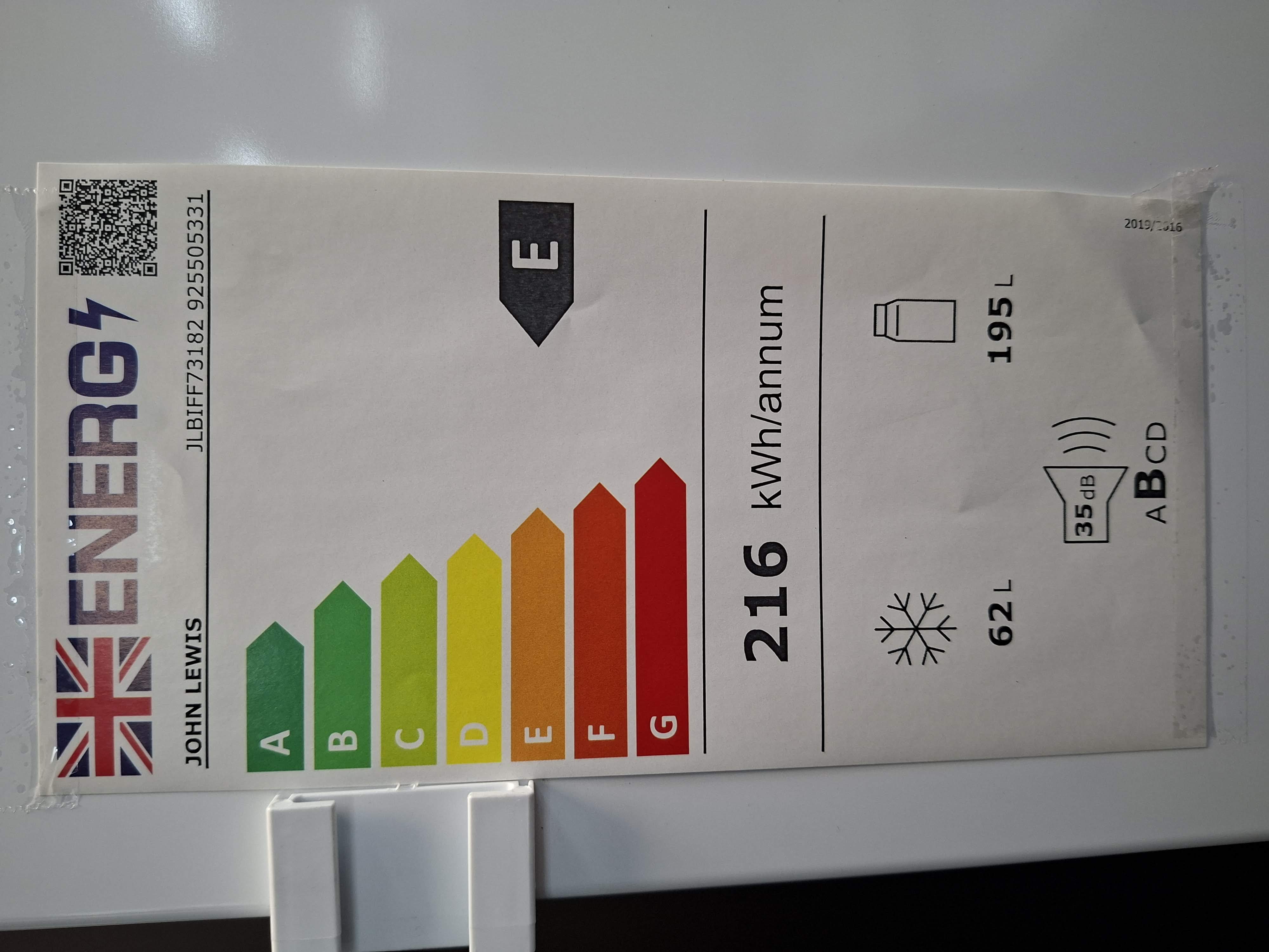 Ugradni Frižider John Lewis JLBIFF73182 , 178 cm.