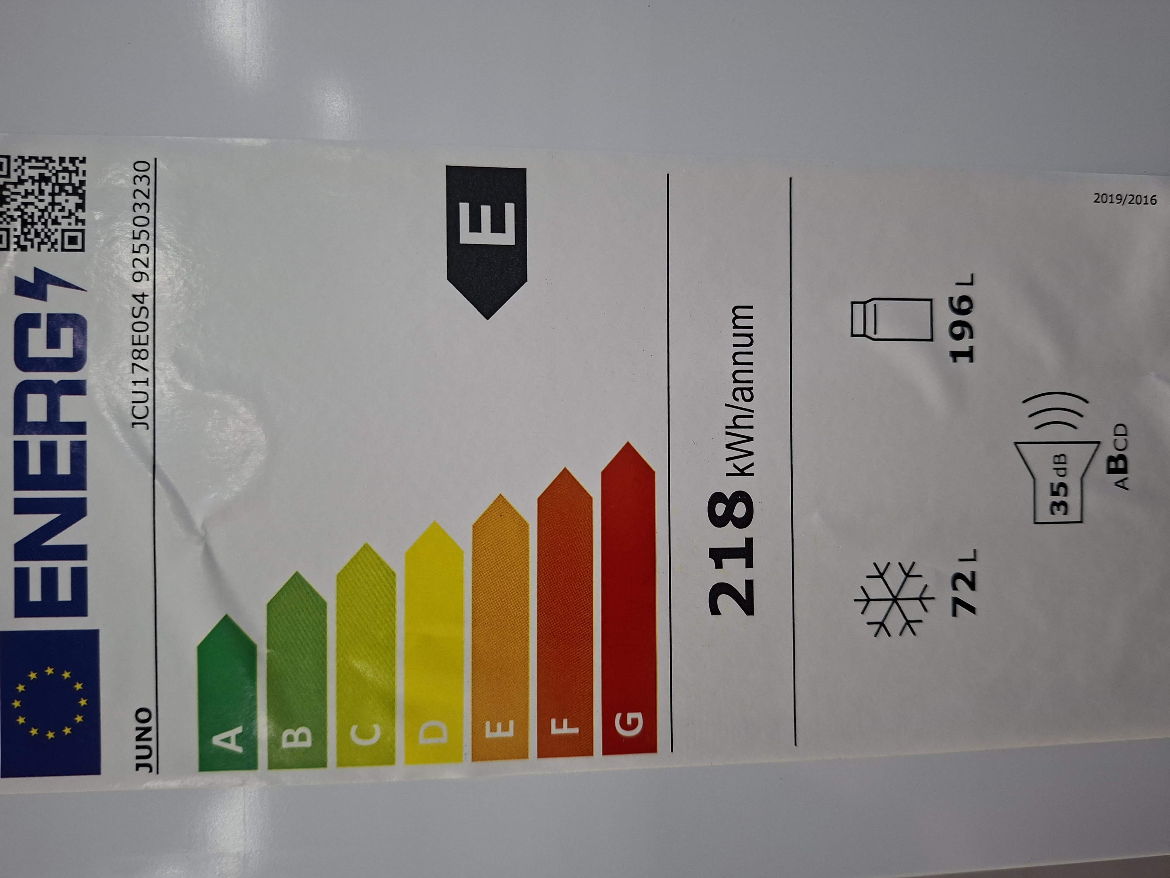 Ugradni Frižider  Juno JCU178E0S4  , 177 cm.