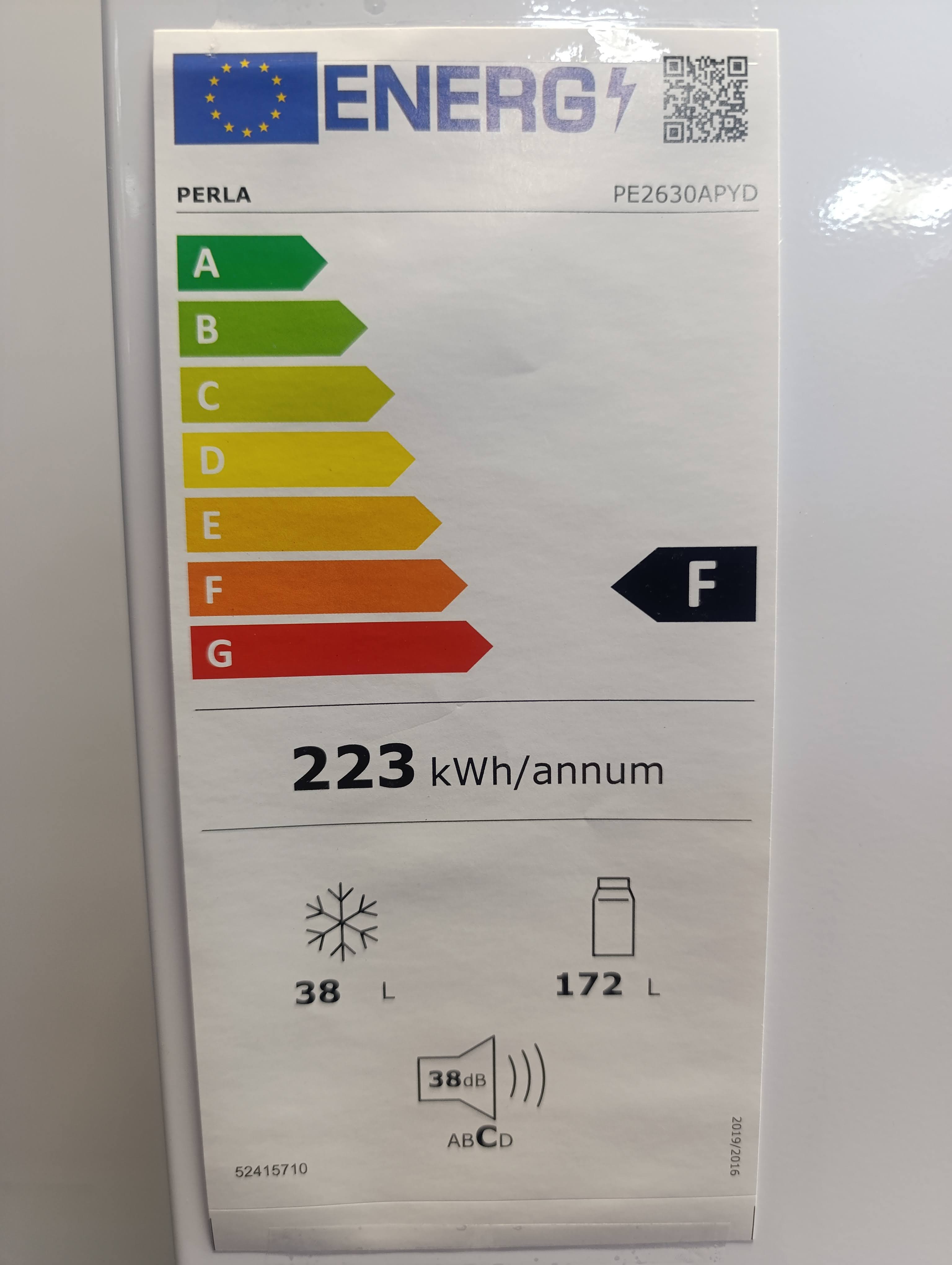 Ugradni Frižider Perla PE2630APYD , 144 cm.