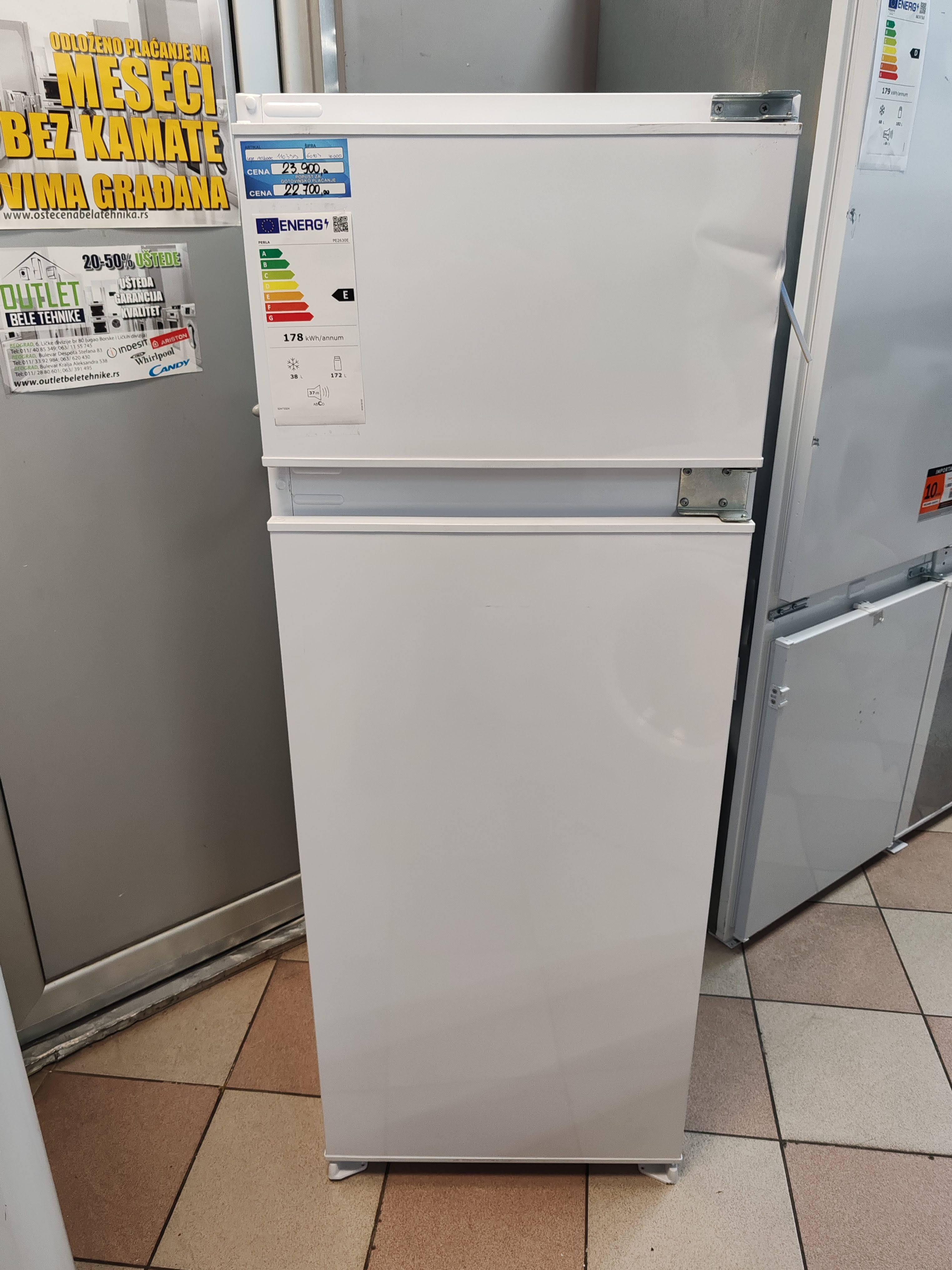 Ugradni Frižider Perla PE2630E , 144 cm.