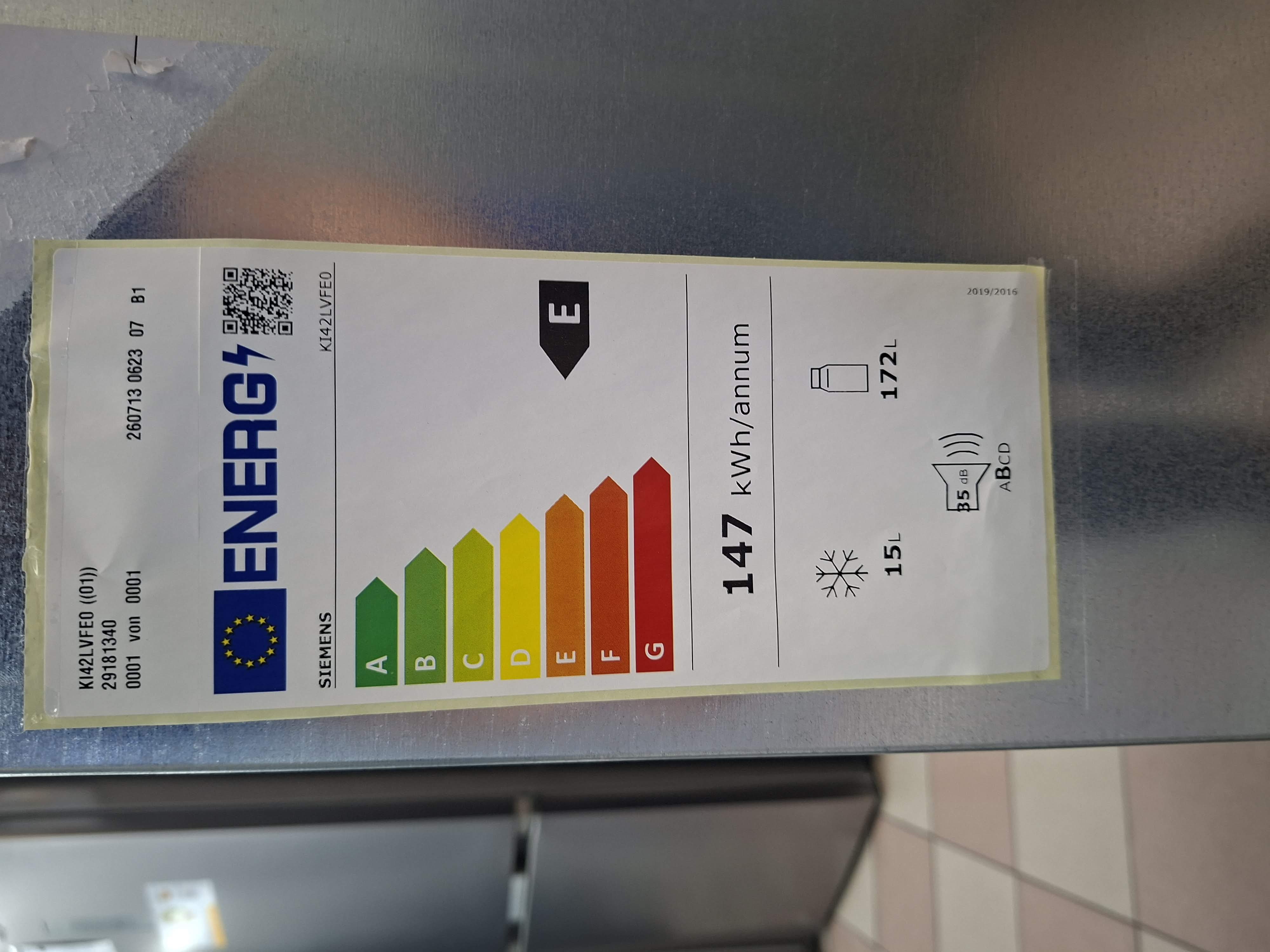 Ugradni frižider Simens  KI42LVFE0, 122 cm