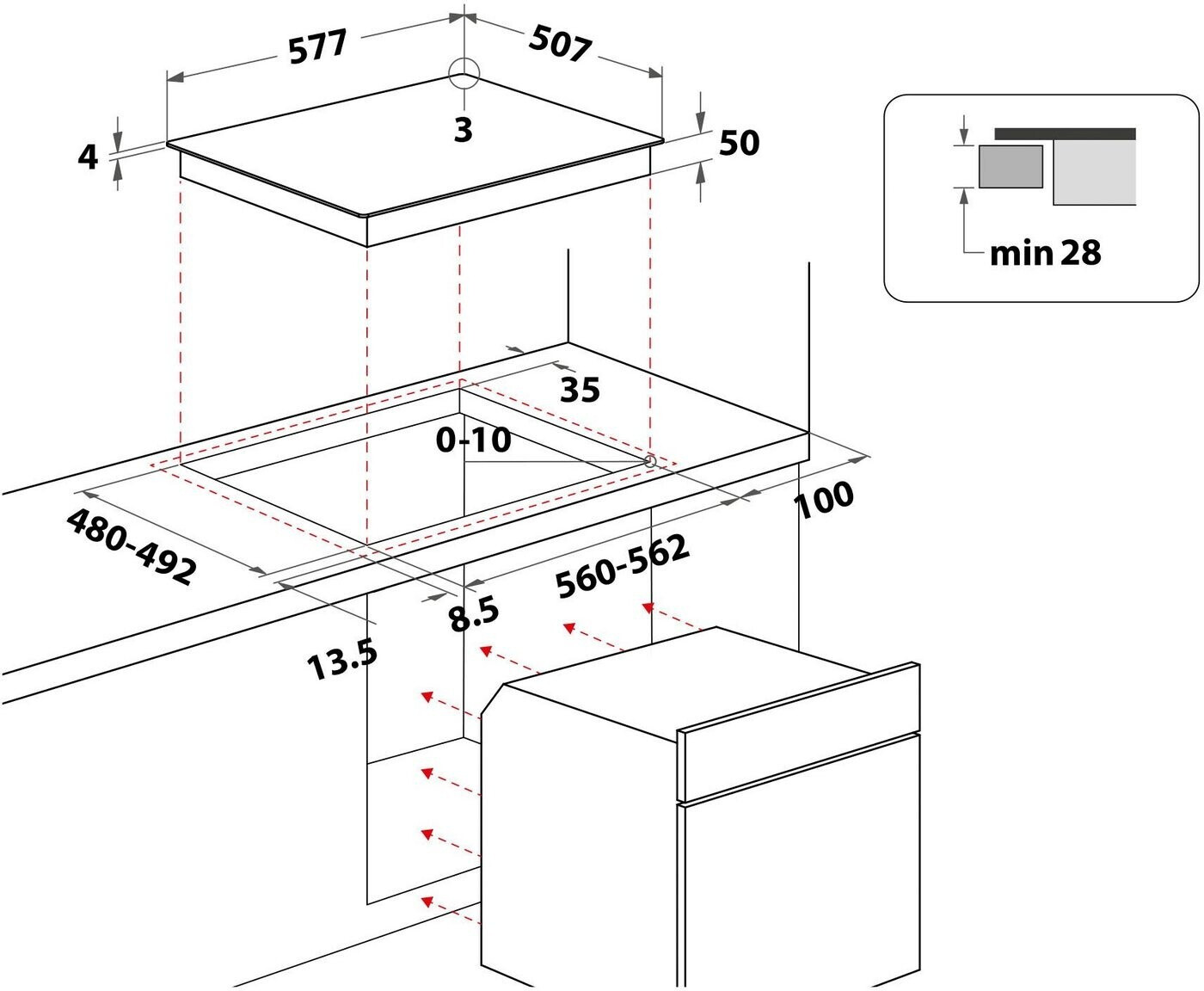 Ugradni set rerna+ploča Bauknecht HIS3 EI8V2 IN + BU 1760C FT
