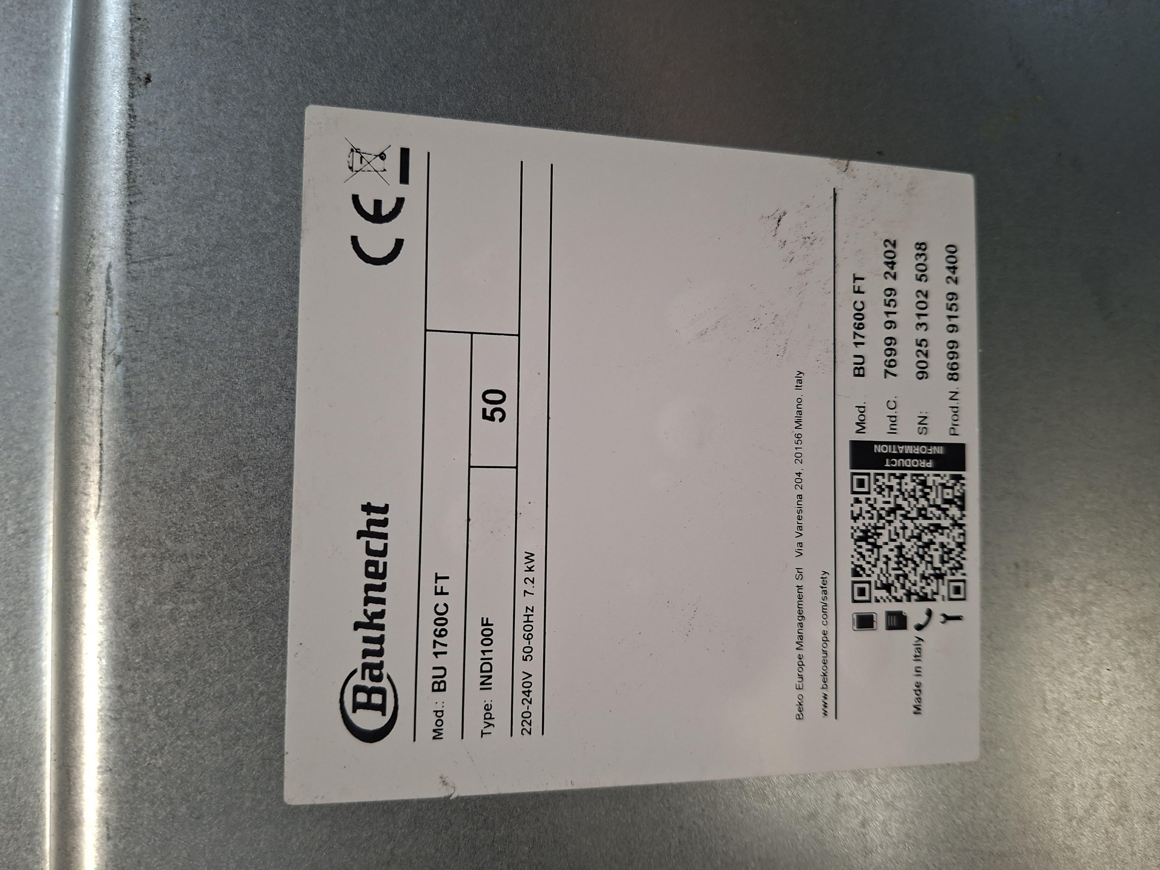 Ugradni set rerna+ploča Bauknecht HIS3 EI8V2 IN + BU 1760C FT