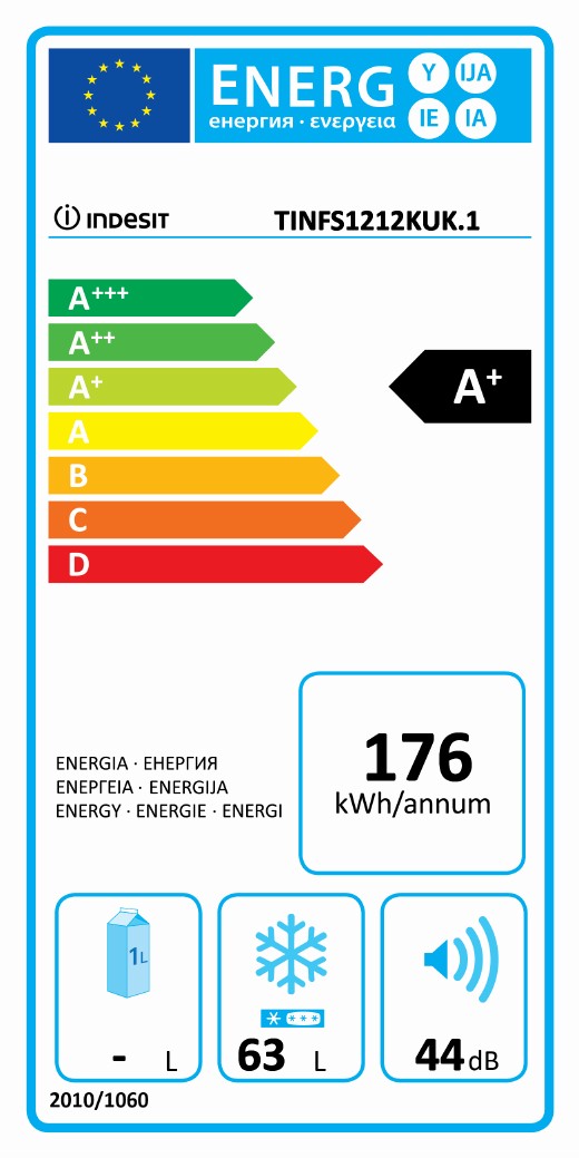 Ugradni Zamrzivač Indesit T IN FS 1212 K UK, 63 litara