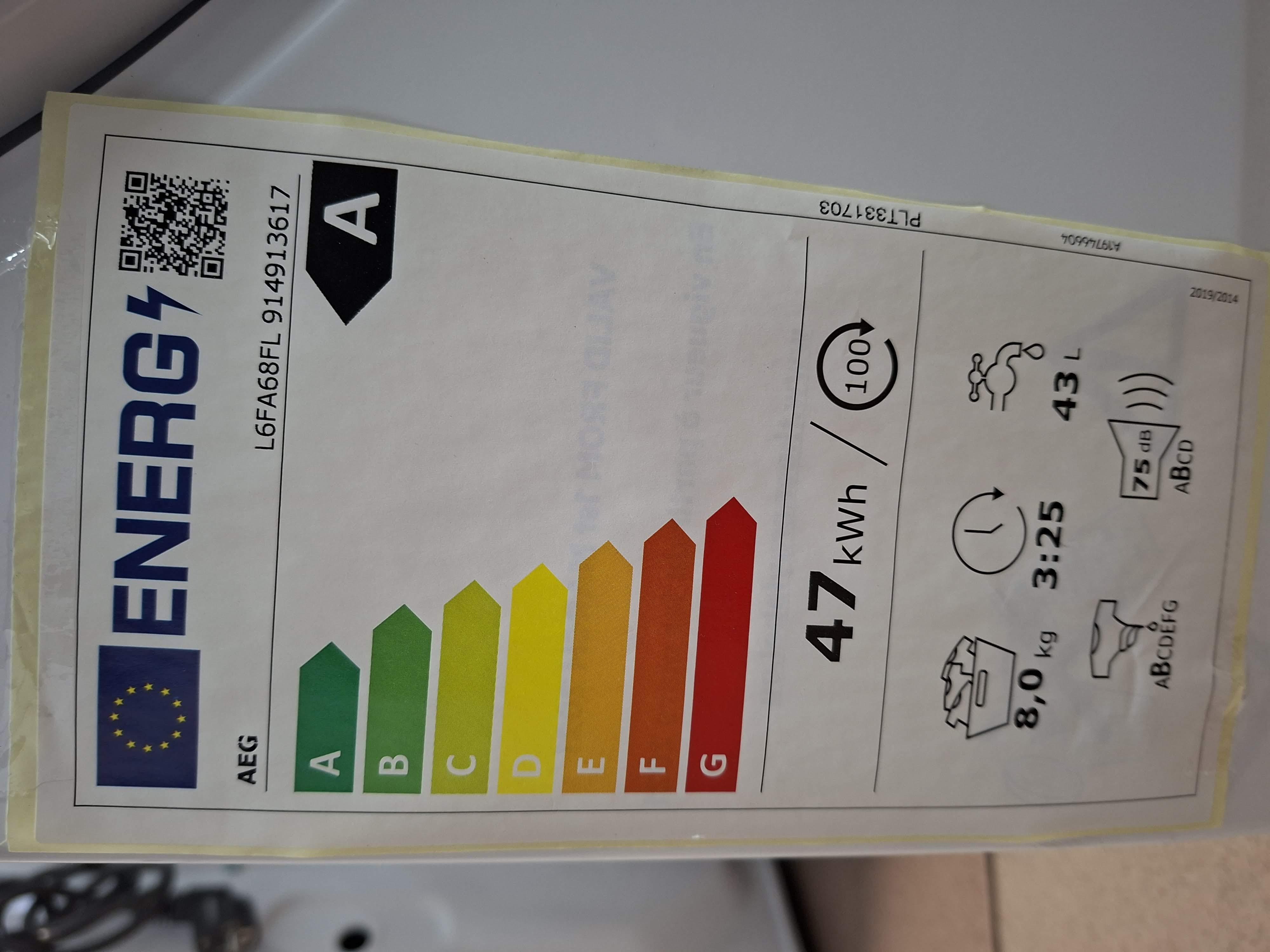 Veš mašina AEG L6FA68FL , 8 kg