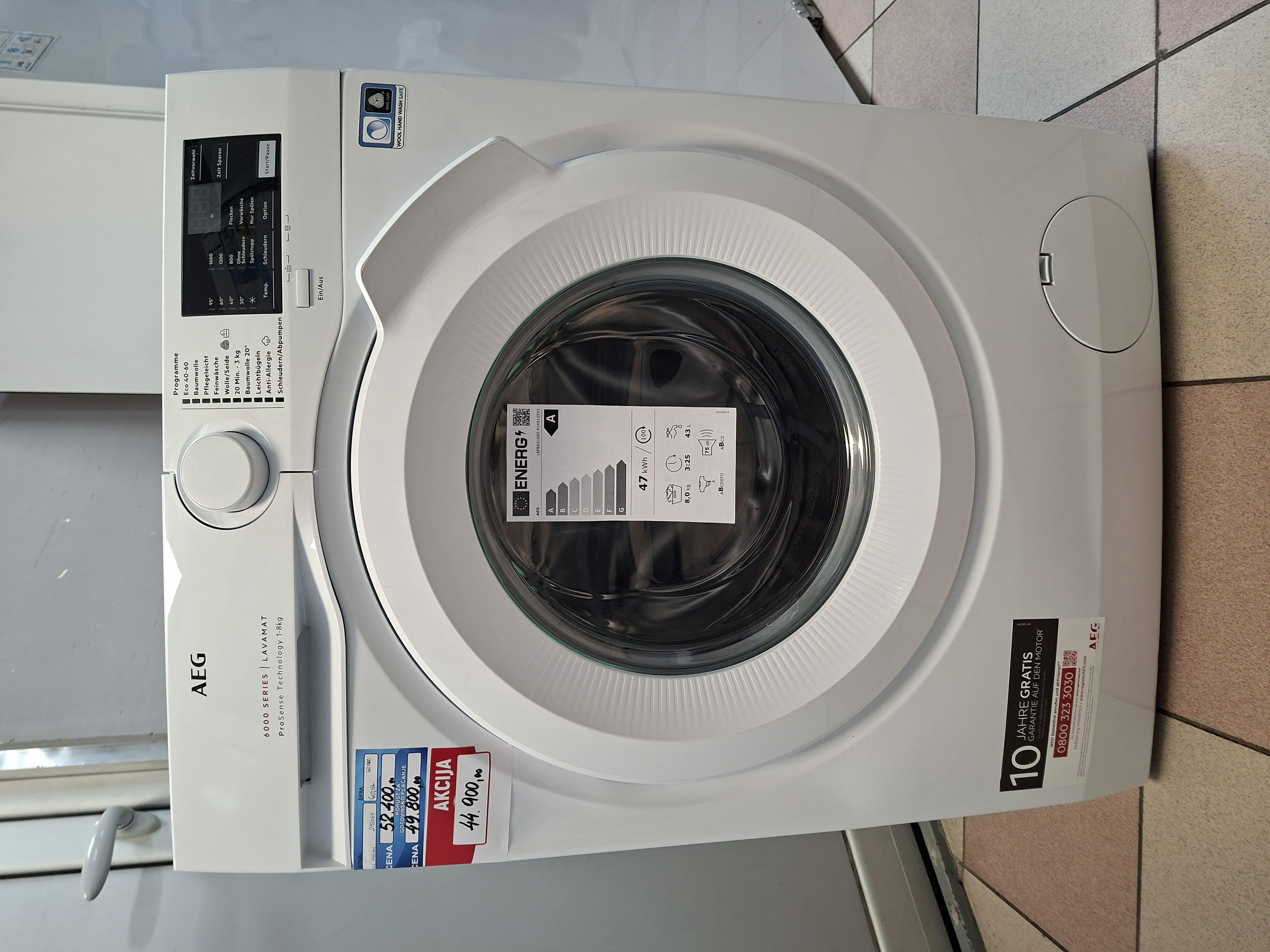 Veš mašina AEG L6FBA51680 , 8 kg.