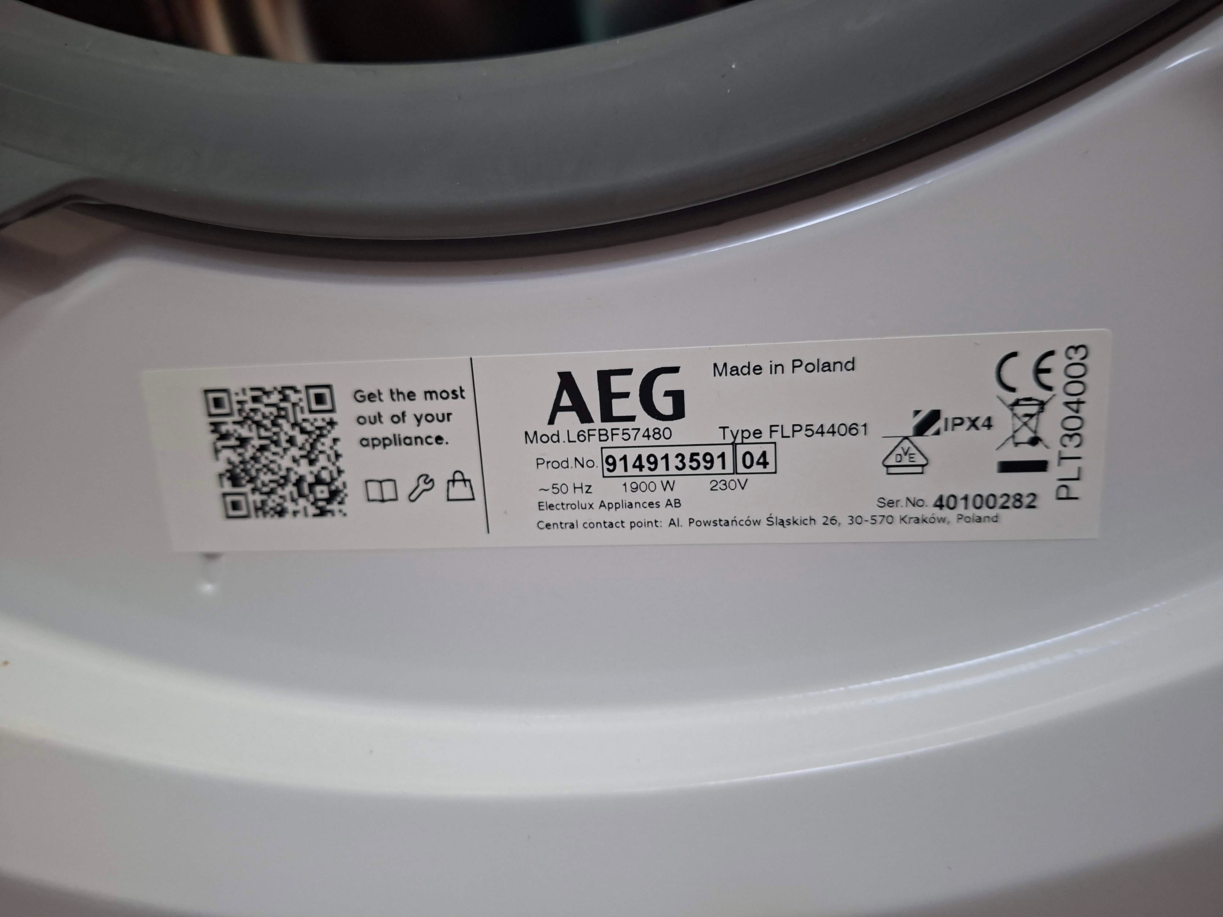 Veš mašina AEG L6FBF57480, 8 kg