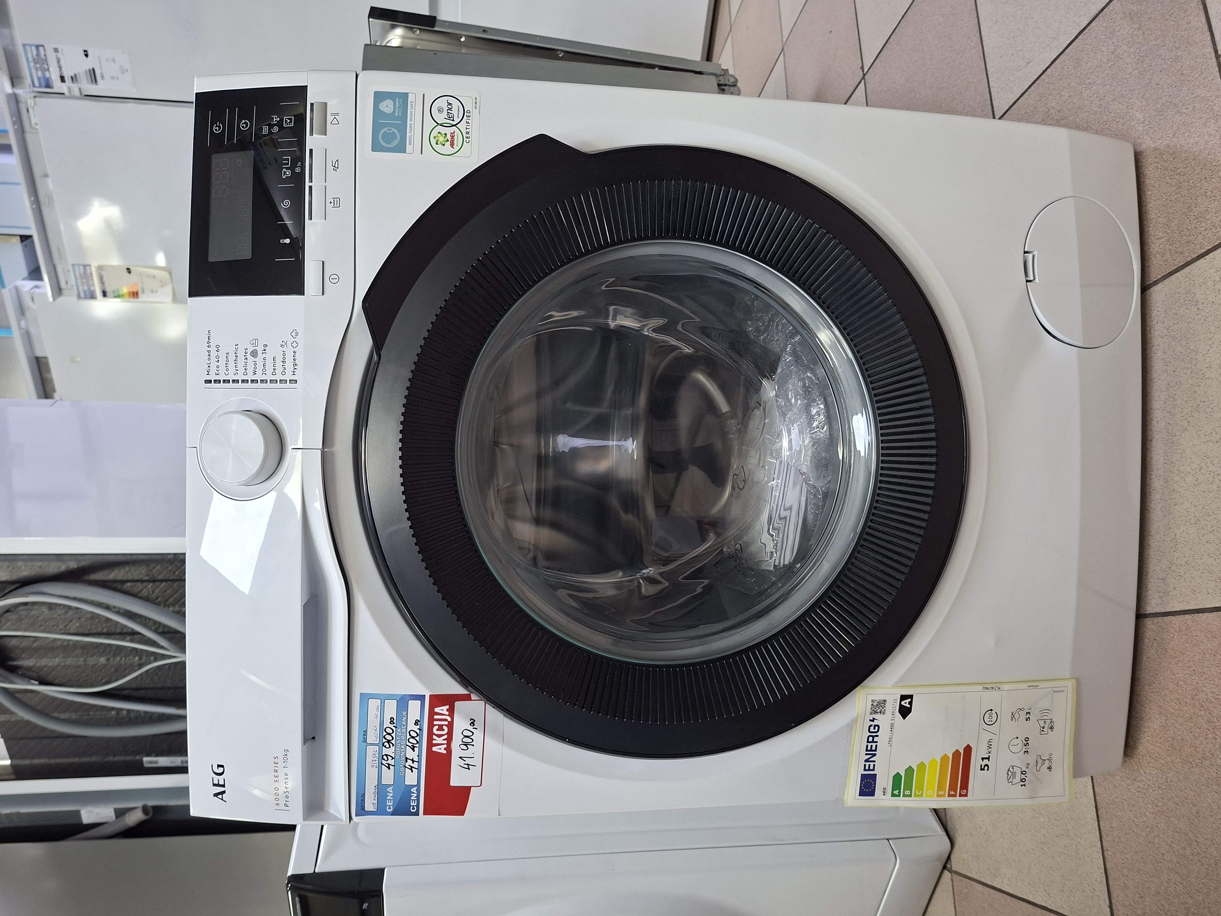 Veš mašina AEG LFR61144BE , 10 kg.