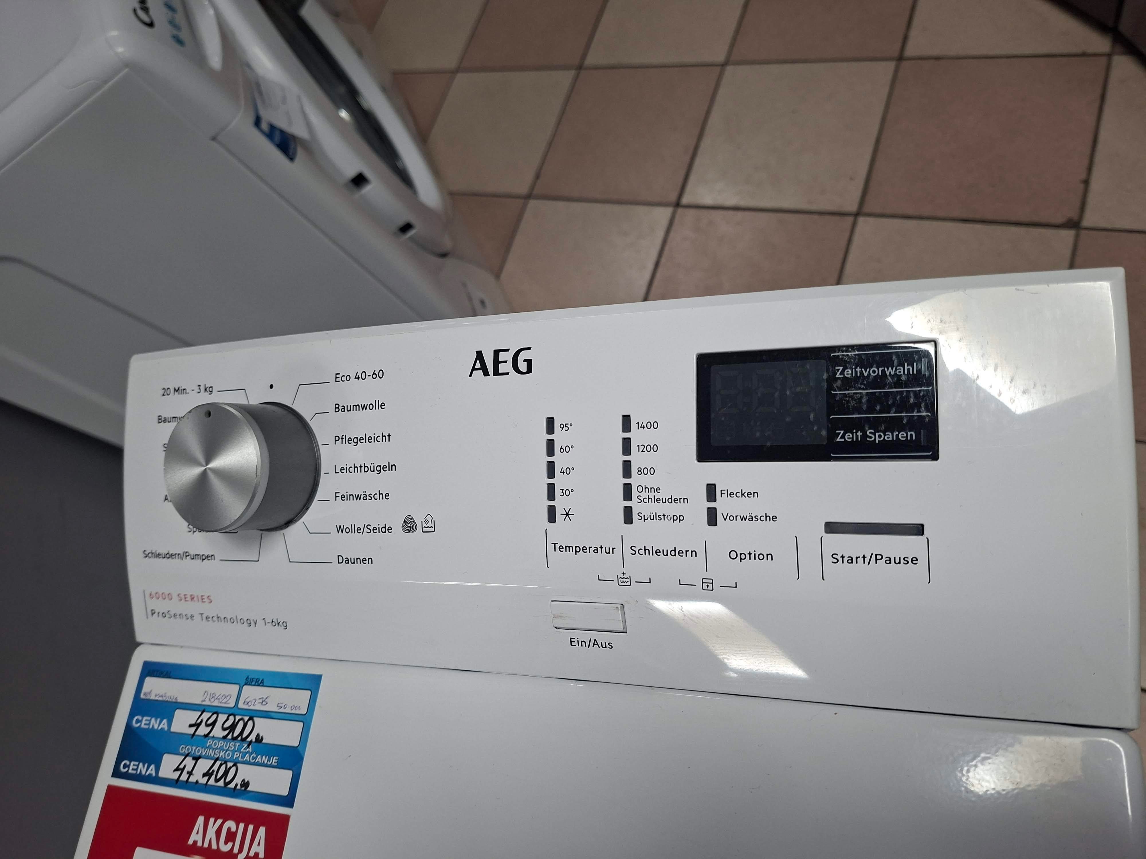 Veš mašina Aeg LTR6A41460 , 6 kg.