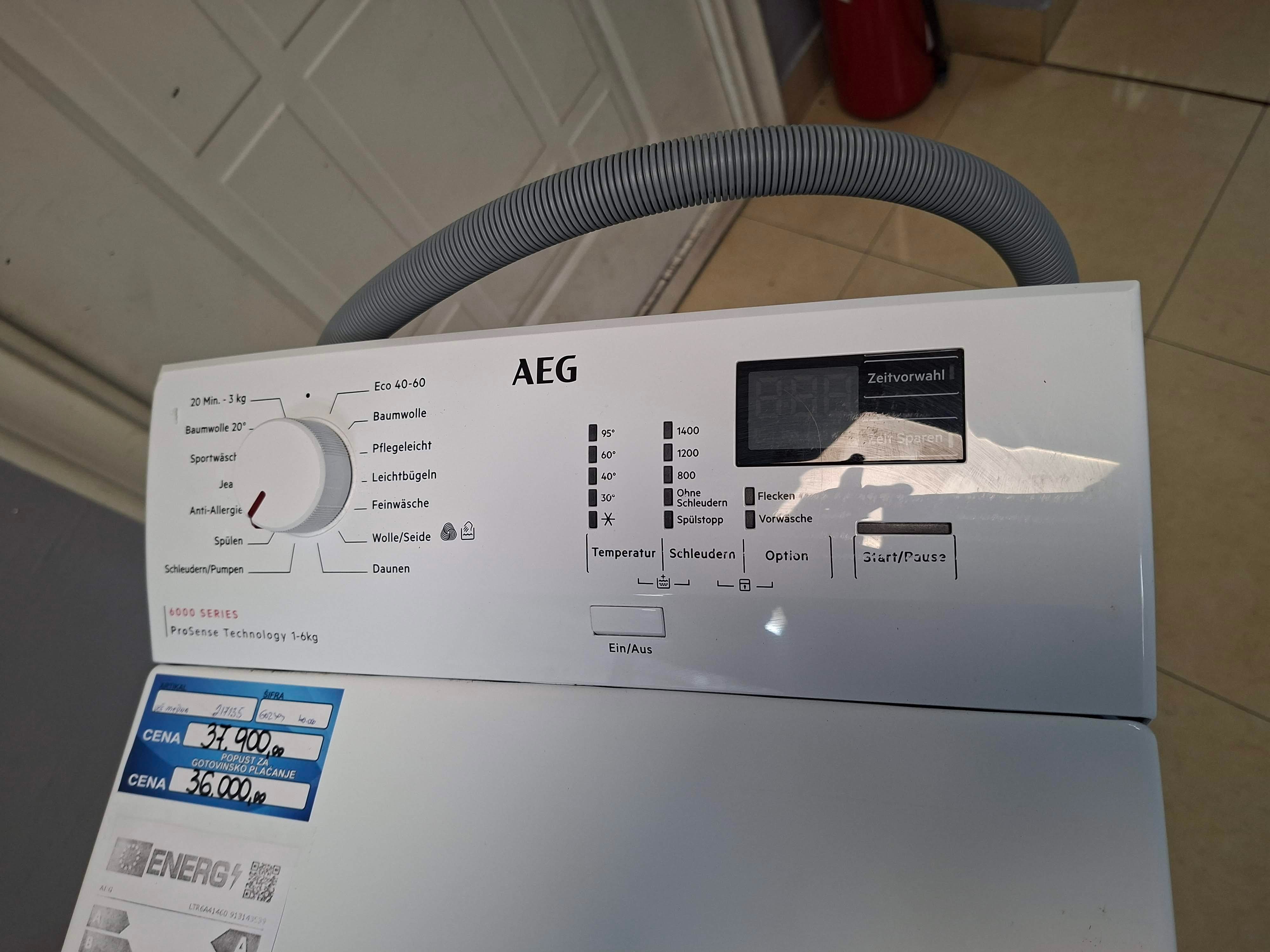 Veš mašina Aeg LTR6A41460 , 6 kg.