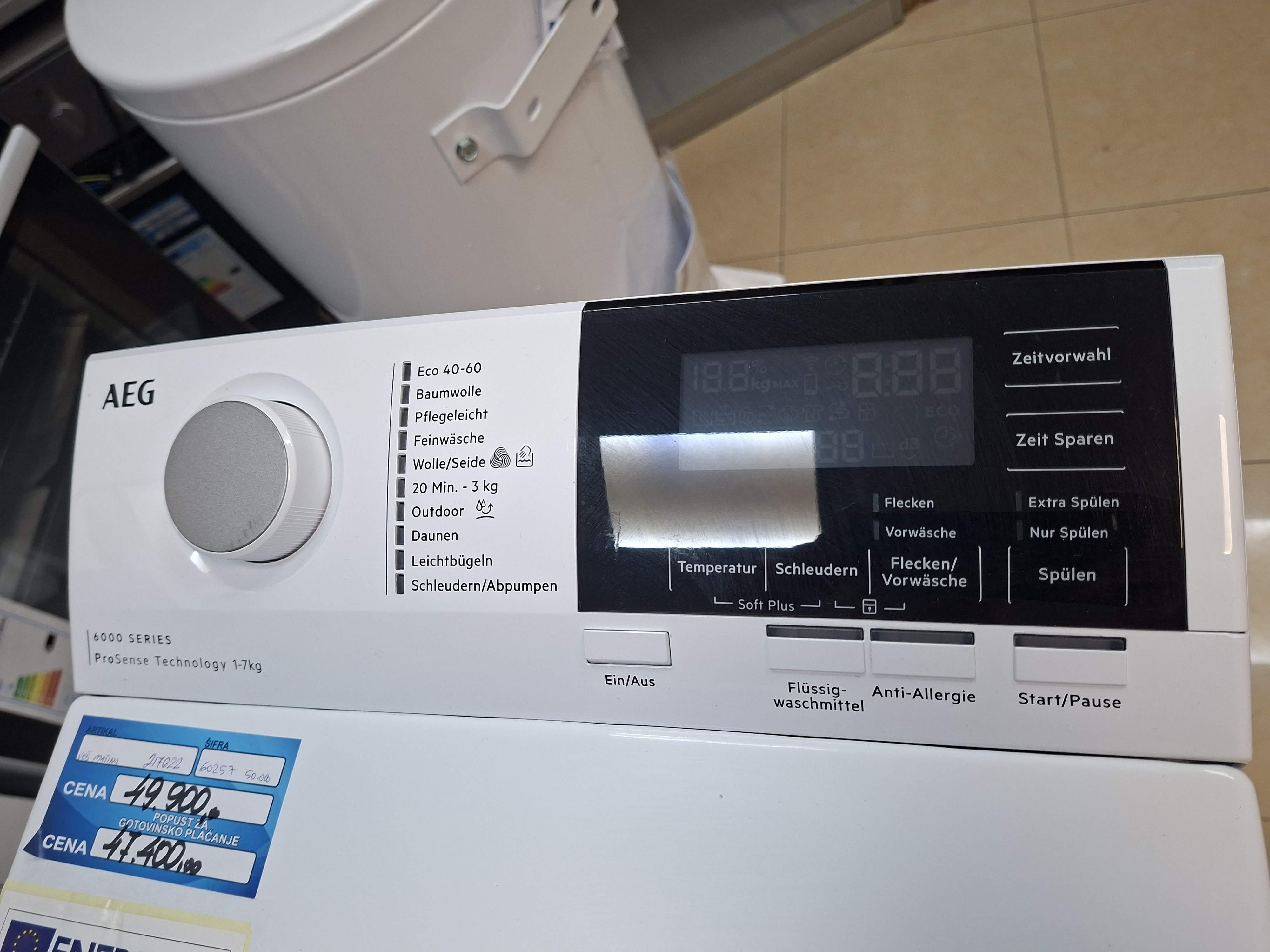 Veš mašina AEG LTR6A60370  , 7 kg.